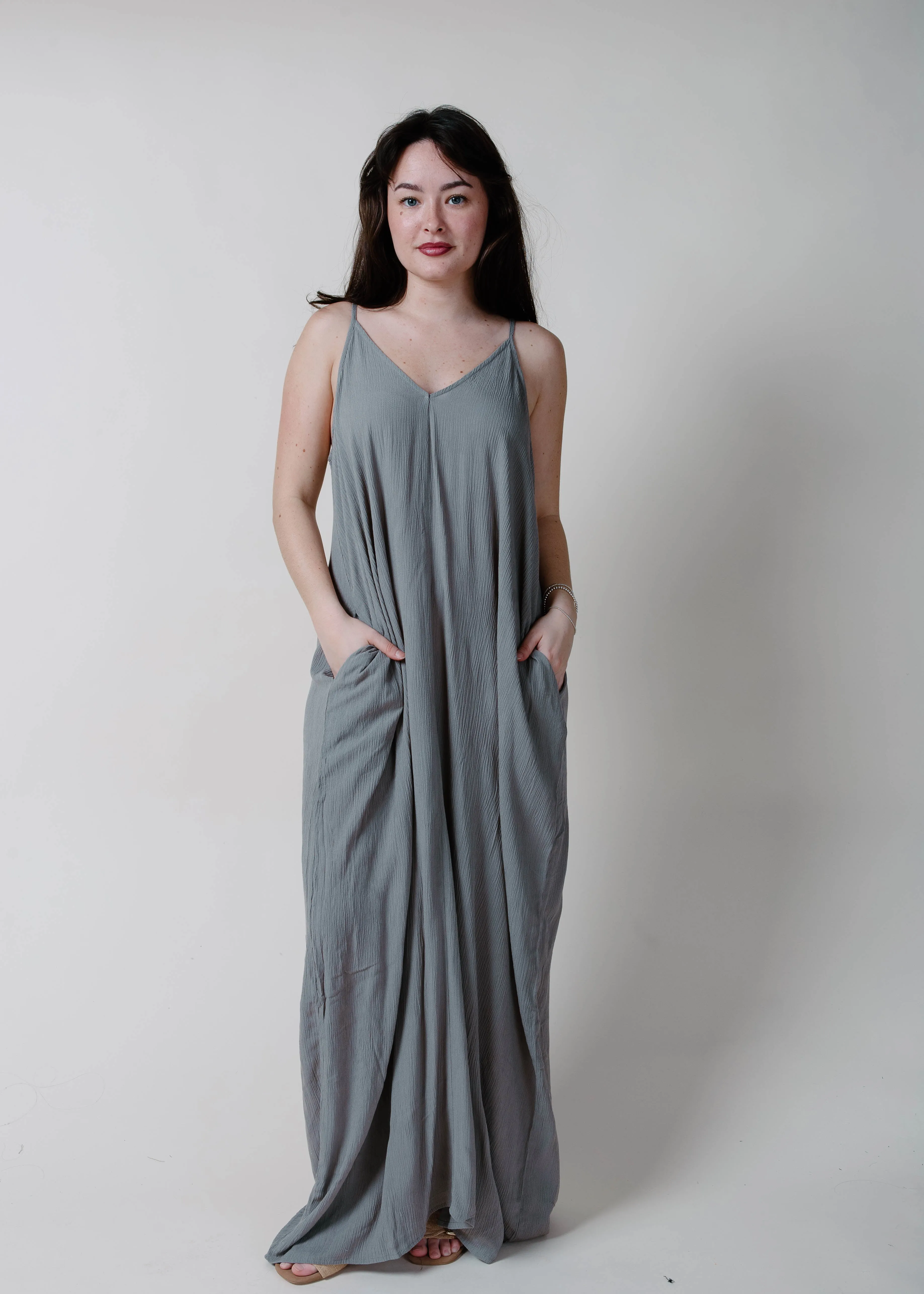 The Coco Maxi Dress - Cement sold by Vinnie Louise