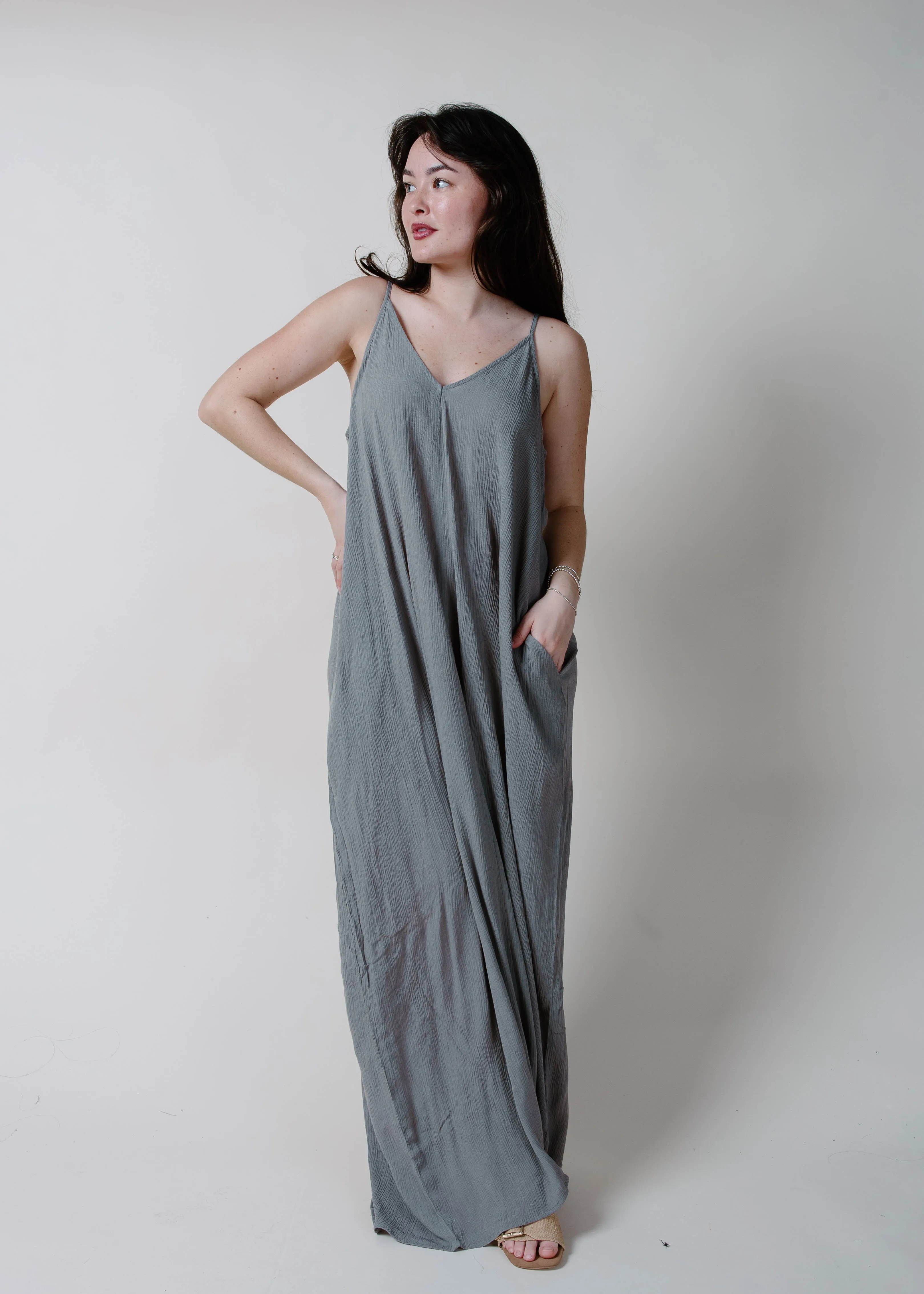The Coco Maxi Dress - Cement sold by Vinnie Louise product image thumbnail 2