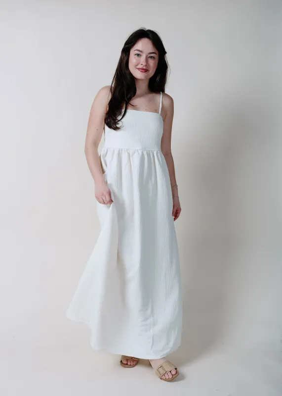The Auden Maxi Dress - Cream made by Wishlist