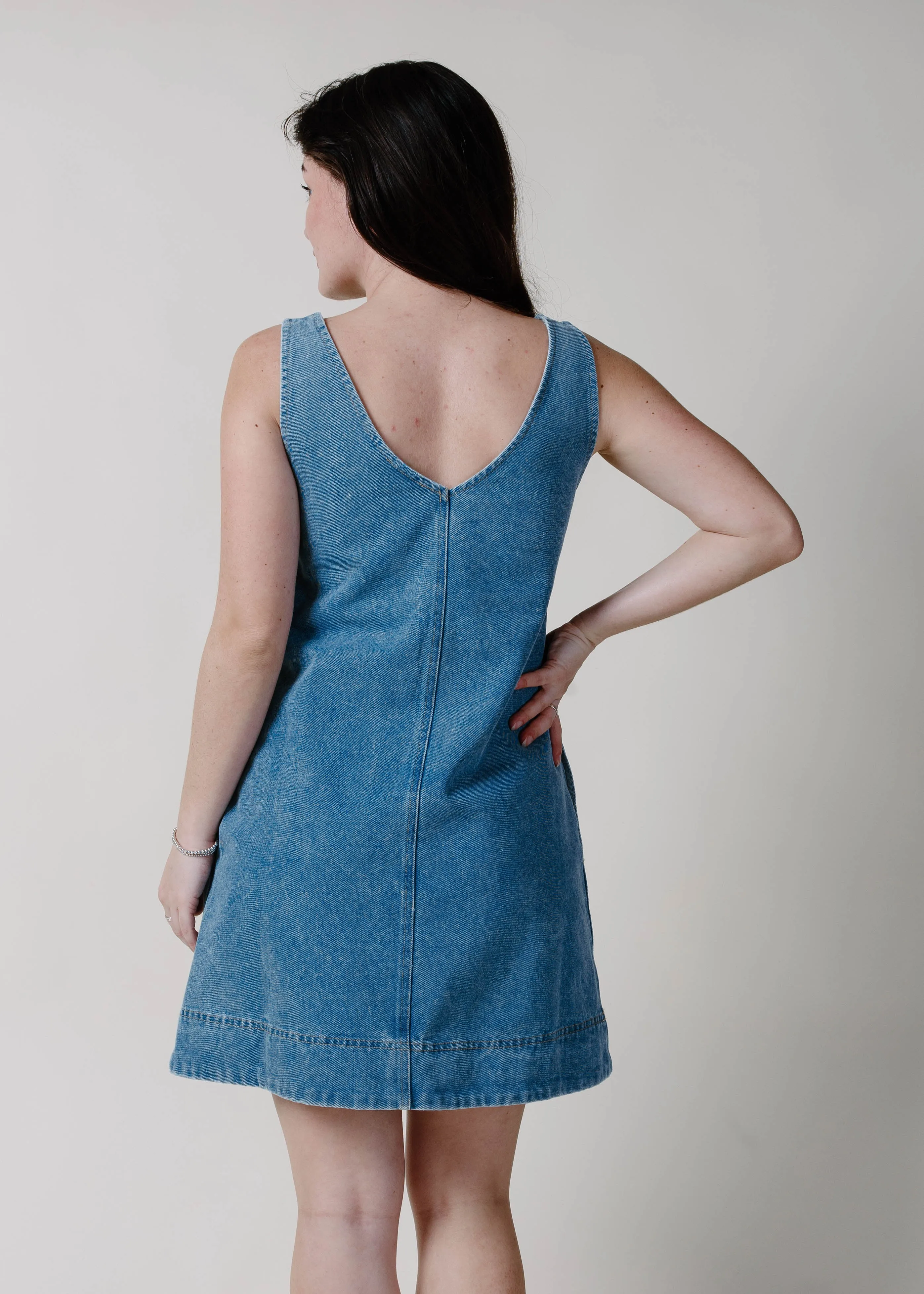 Vanessa Denim Mini Dress sold by Vinnie Louise product image thumbnail 5