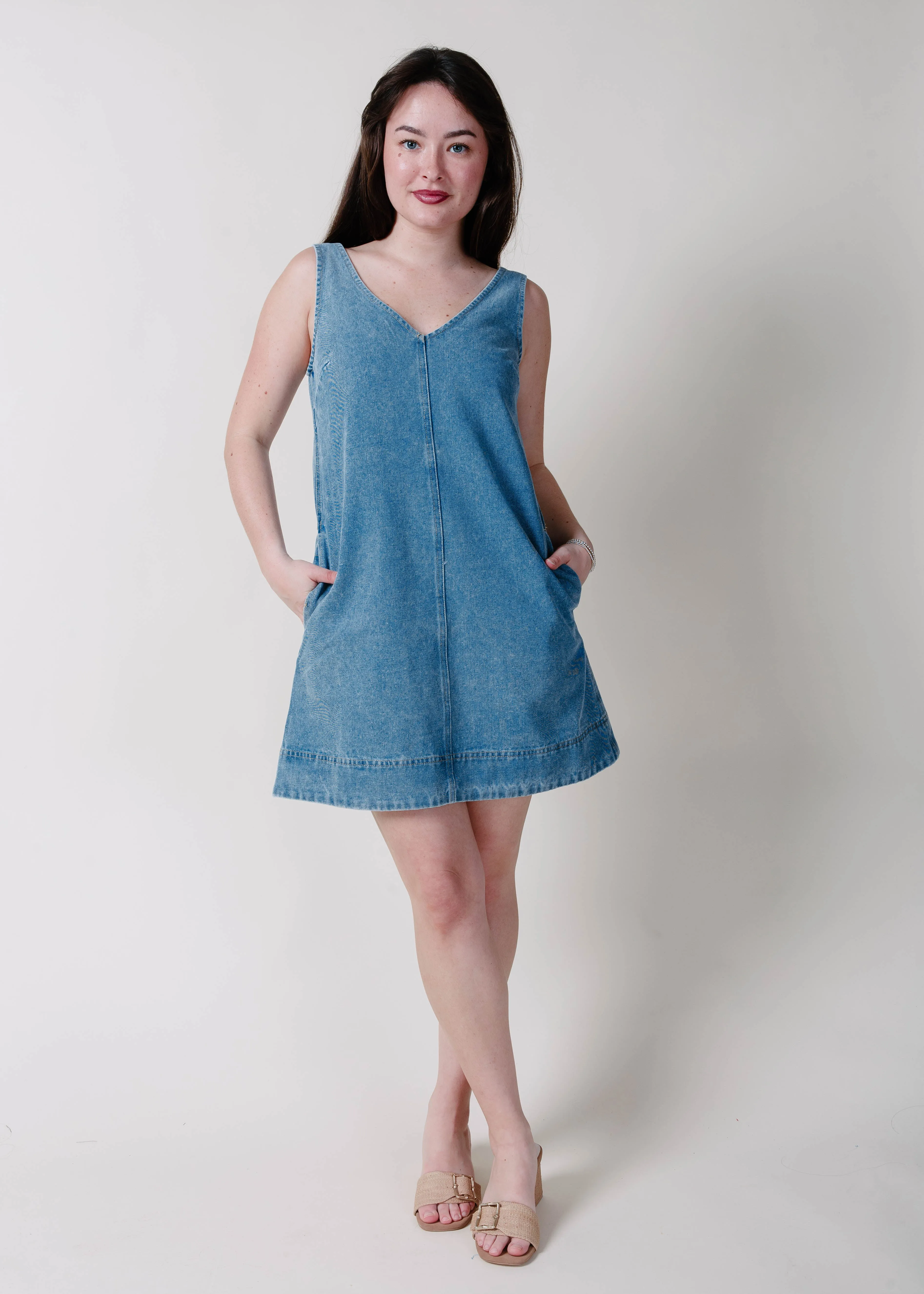 Vanessa Denim Mini Dress sold by Vinnie Louise