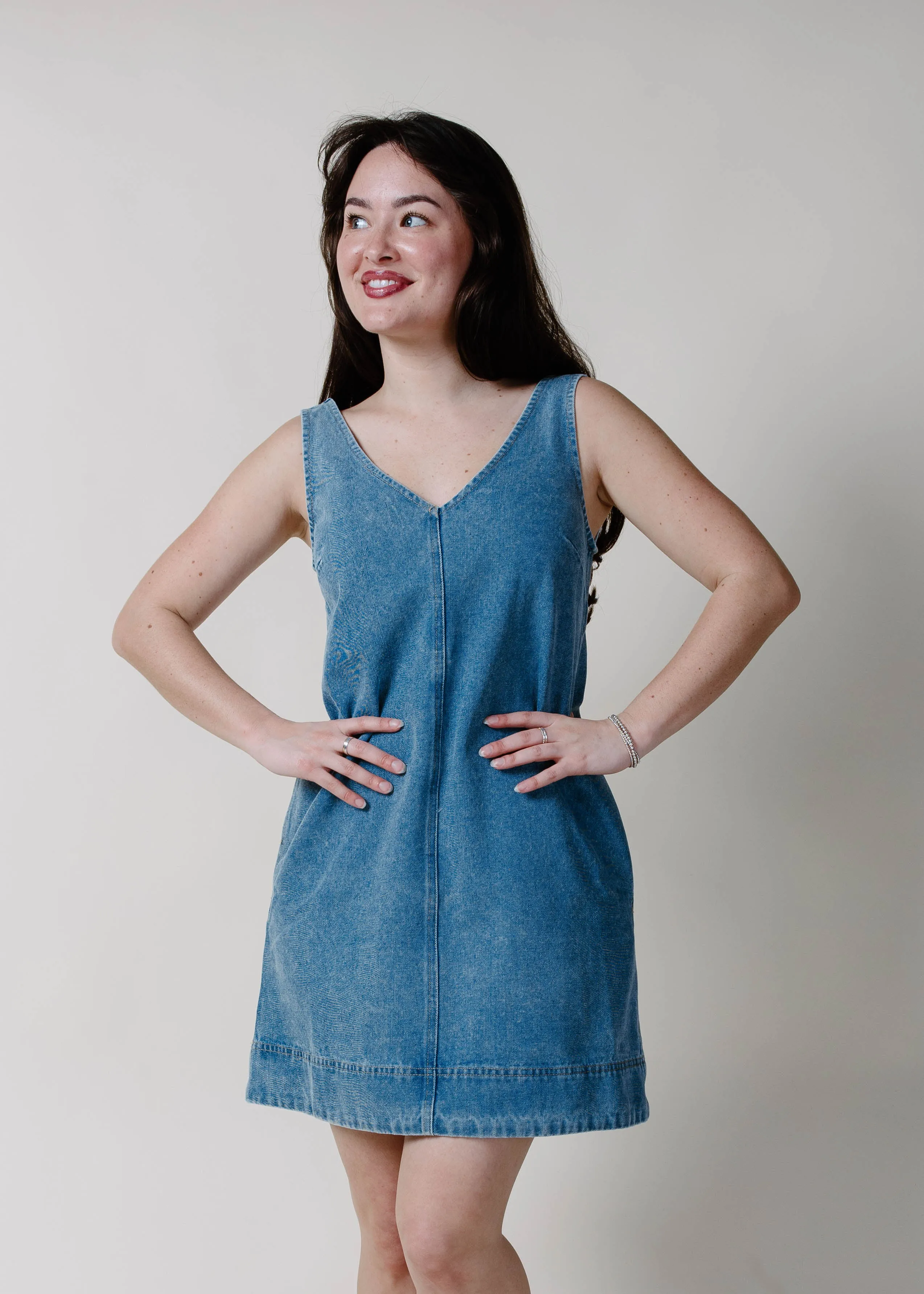 Vanessa Denim Mini Dress sold by Vinnie Louise product image thumbnail 2