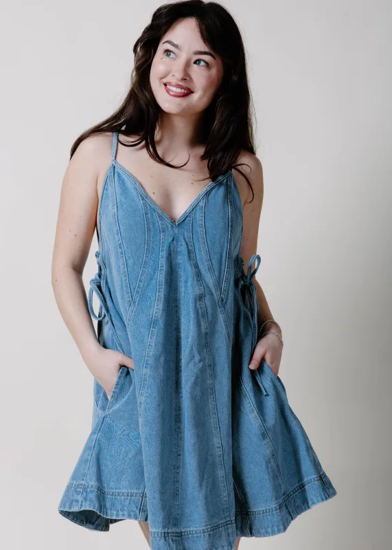 Tride and True Denim Mini Dress made by Promesa