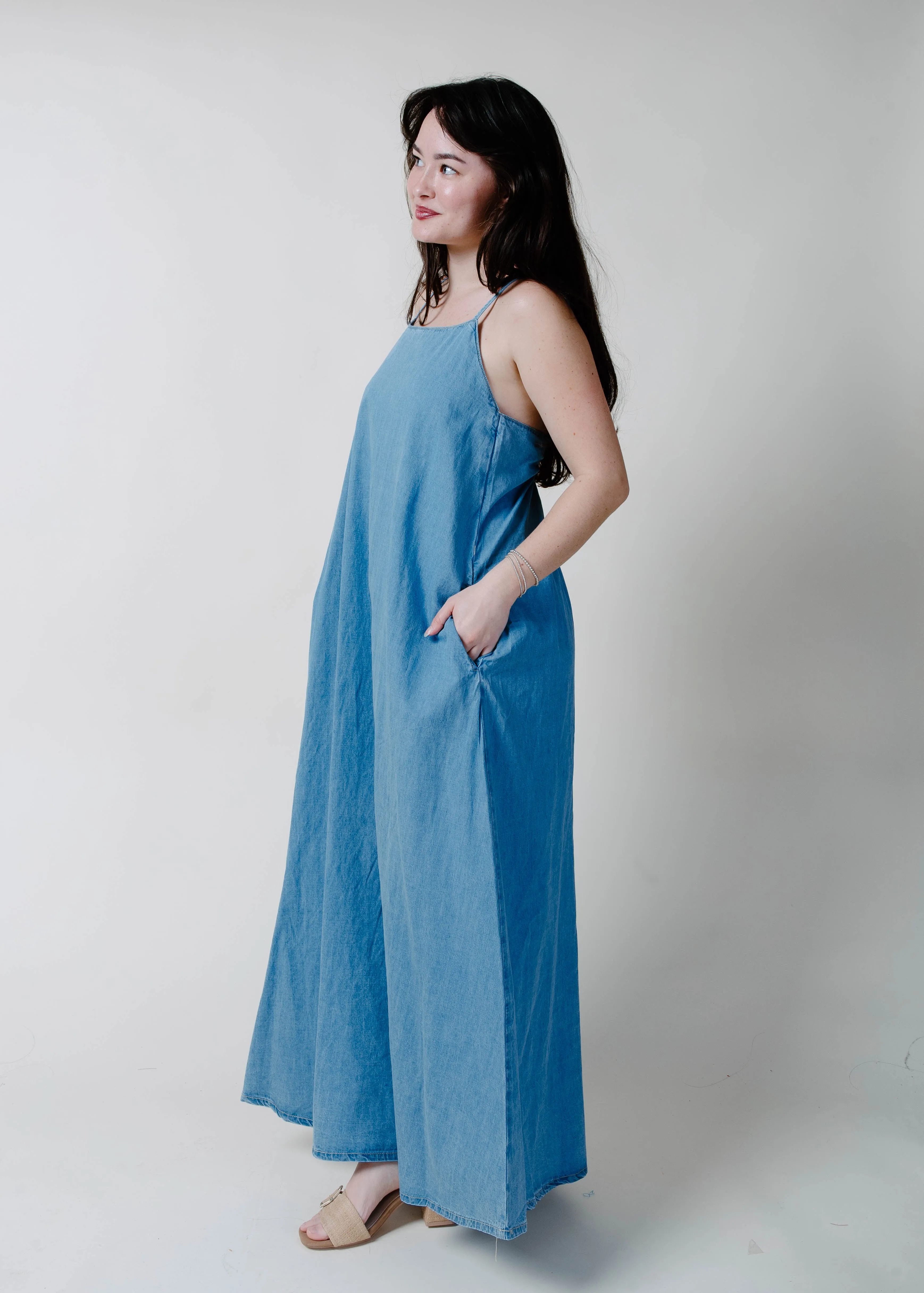 Ocean Mist Open Back Maxi Dress sold by Vinnie Louise product image thumbnail 4