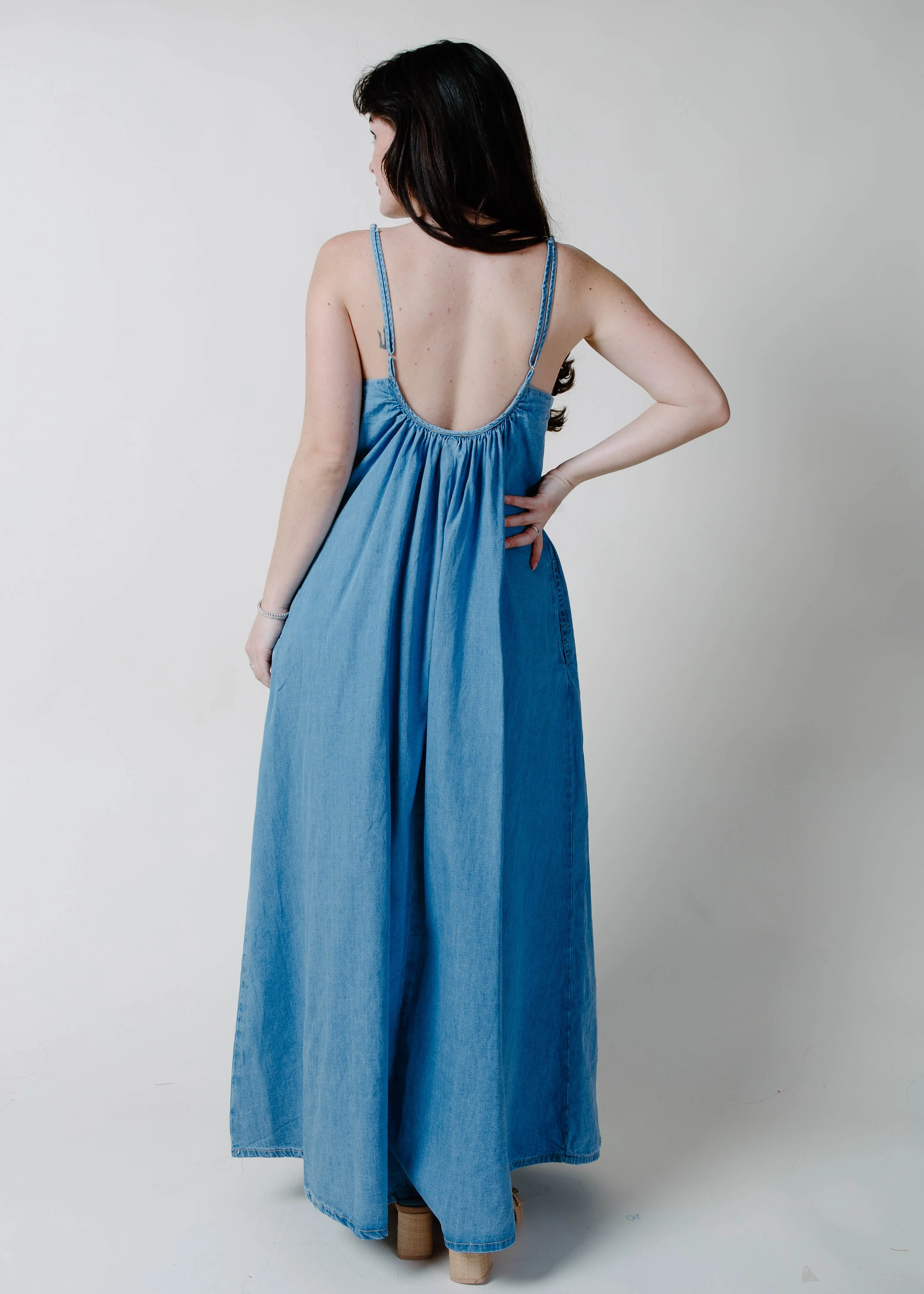 Ocean Mist Open Back Maxi Dress sold by Vinnie Louise product image thumbnail 5