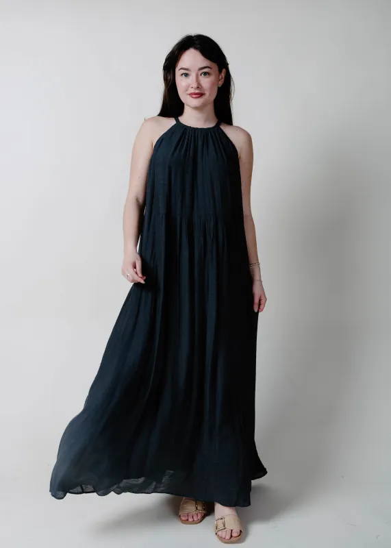 The Moonlight Halter Neck Maxi Dress made by Vinnie Louise