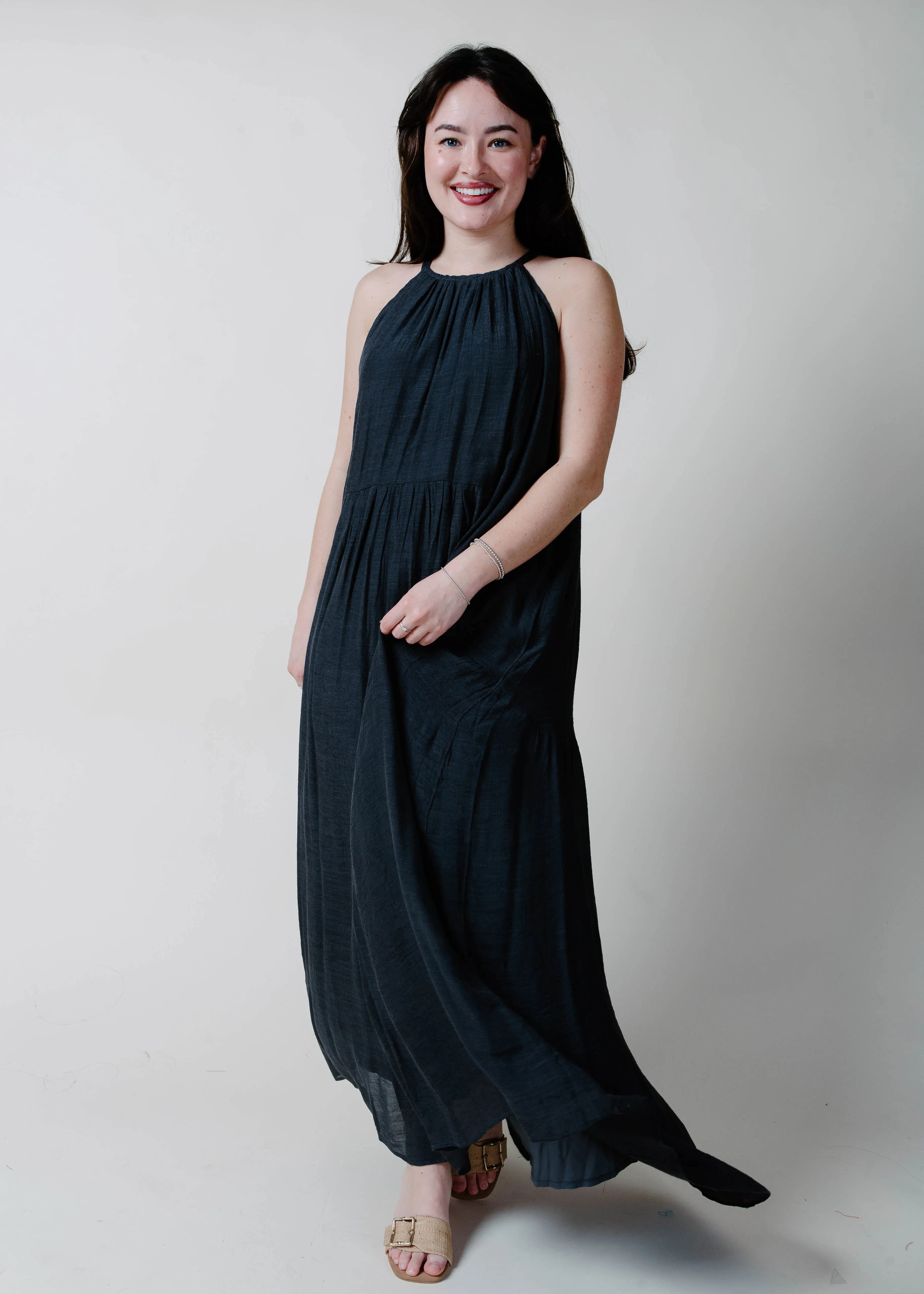 The Moonlight Halter Neck Maxi Dress sold by Vinnie Louise product image thumbnail 3