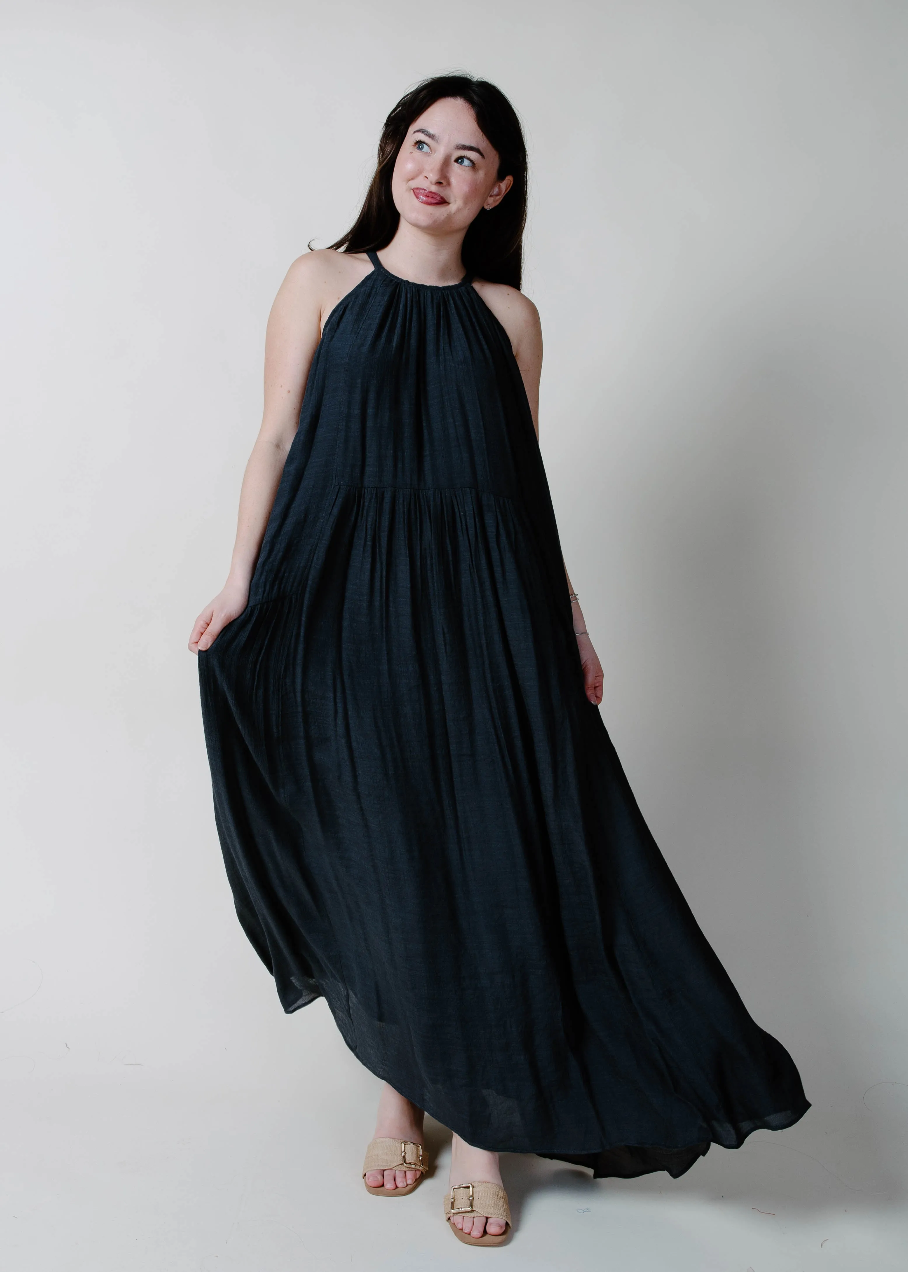The Moonlight Halter Neck Maxi Dress sold by Vinnie Louise product image thumbnail 2