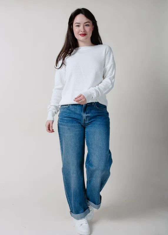 The Iconic Ribbed Sweater - Ivory made by BE COOL