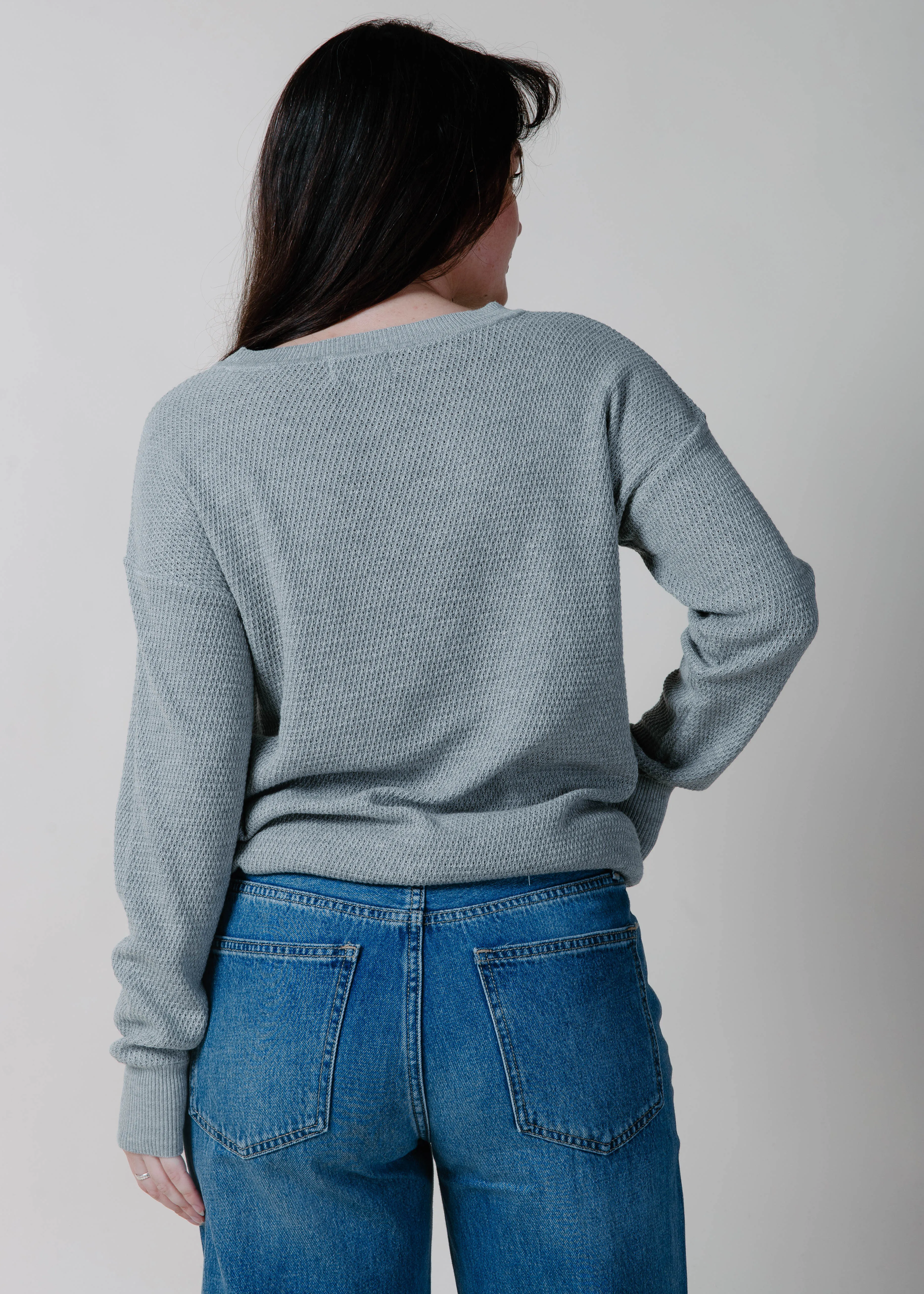 The Iconic Ribbed Sweater - Heather Grey sold by Vinnie Louise product image thumbnail 5