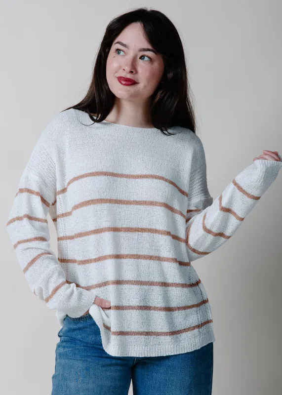 The First Choice Striped Sweater - Mocha sold by Vinnie Louise