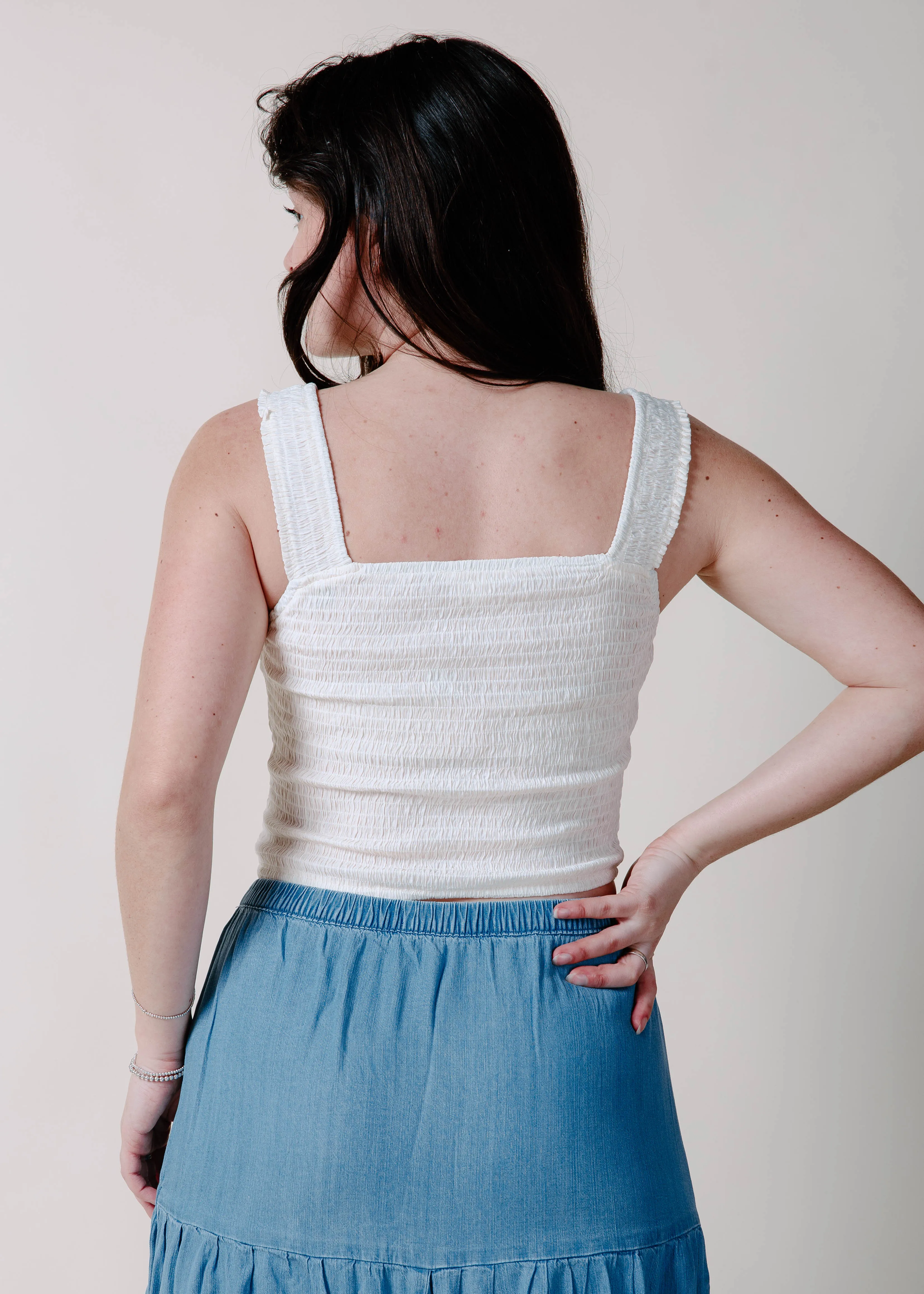 The Golden Coast Denim Maxi Skirt sold by Vinnie Louise product image thumbnail 5