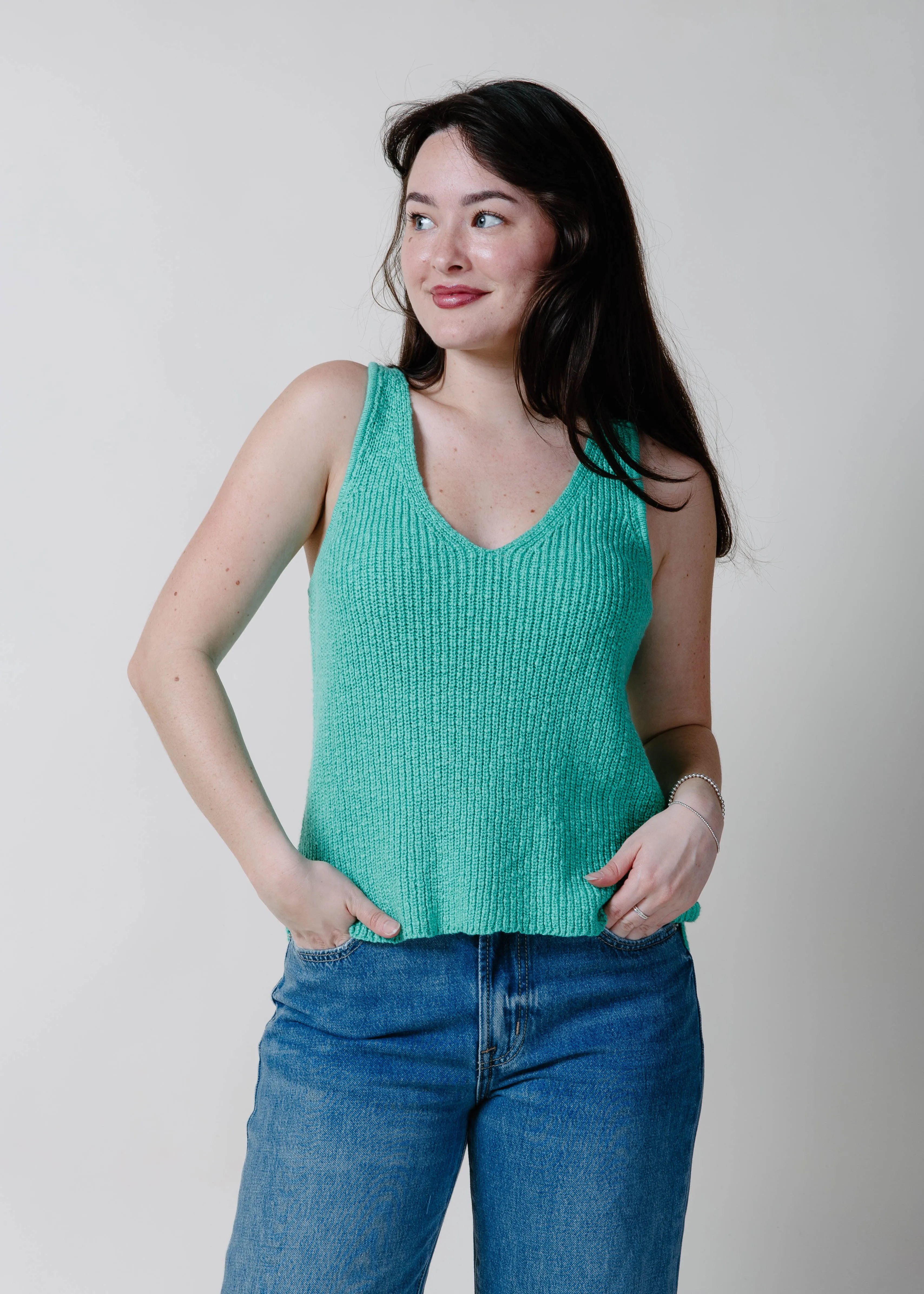 Grass Is Greener Knit Top - Green sold by Vinnie Louise product image thumbnail 2