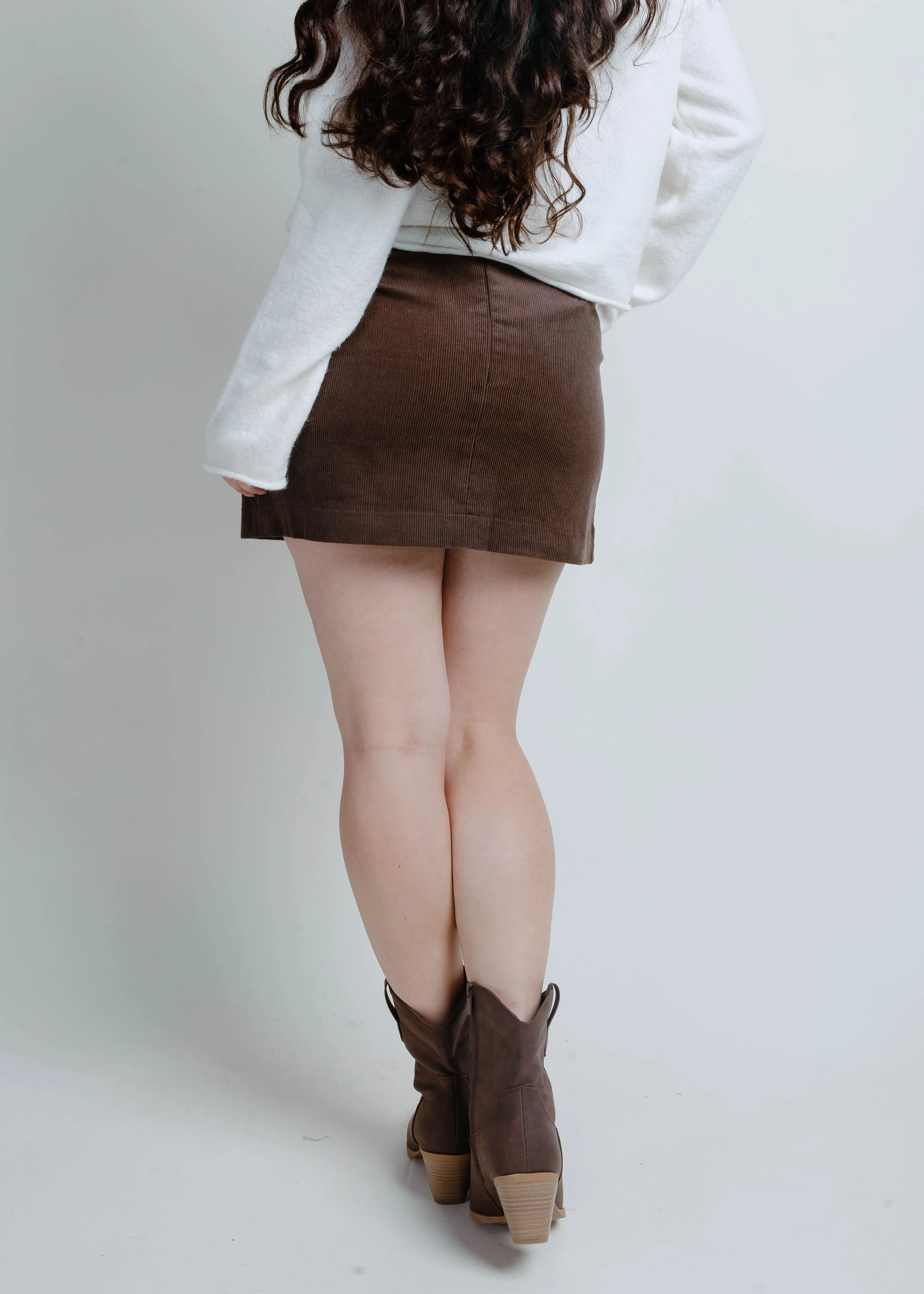 Marlen Mini Skirt - Chocolate sold by Vinnie Louise product image thumbnail 4
