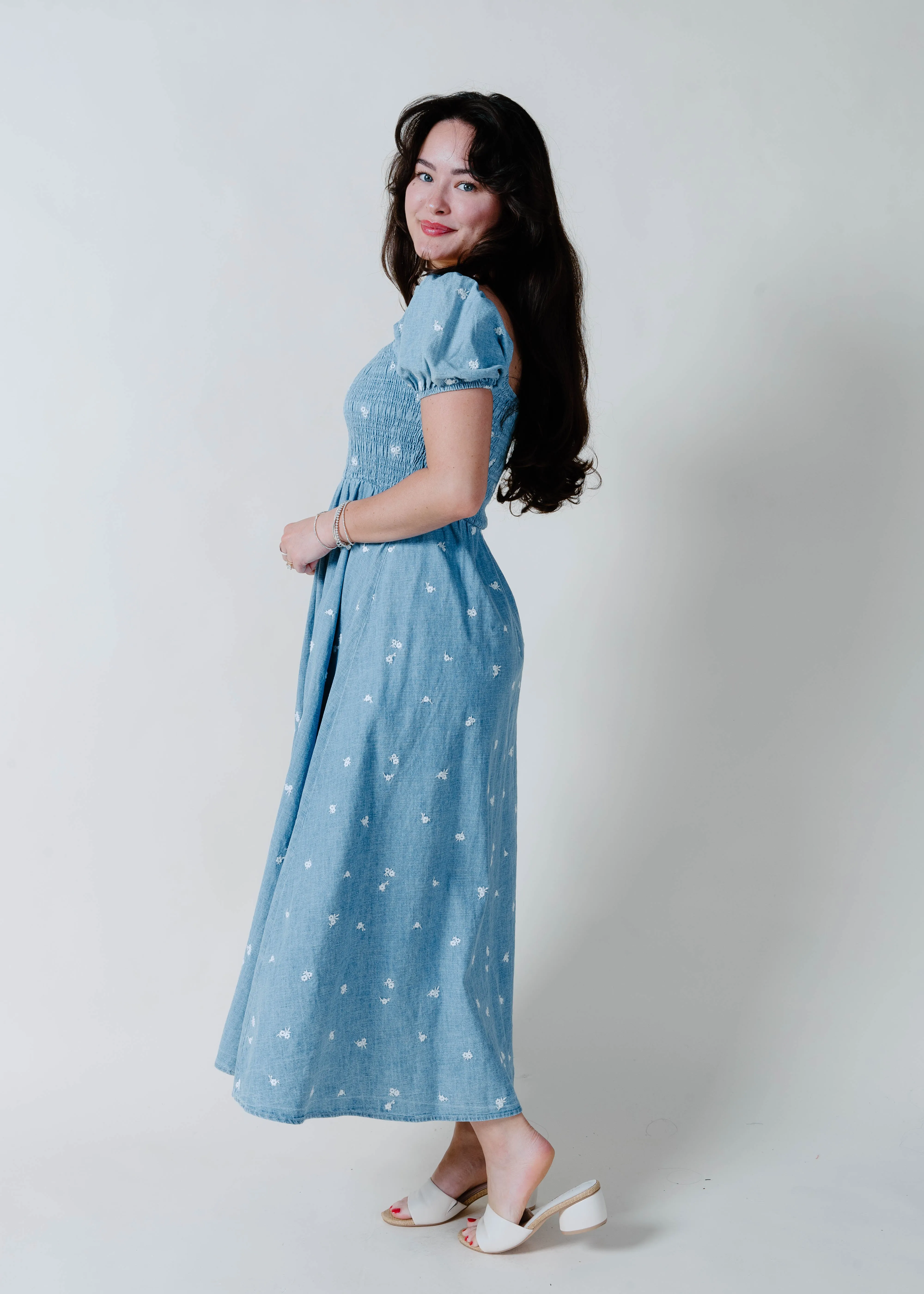 The Daisy Denim Maxi Dress sold by Vinnie Louise product image thumbnail 3
