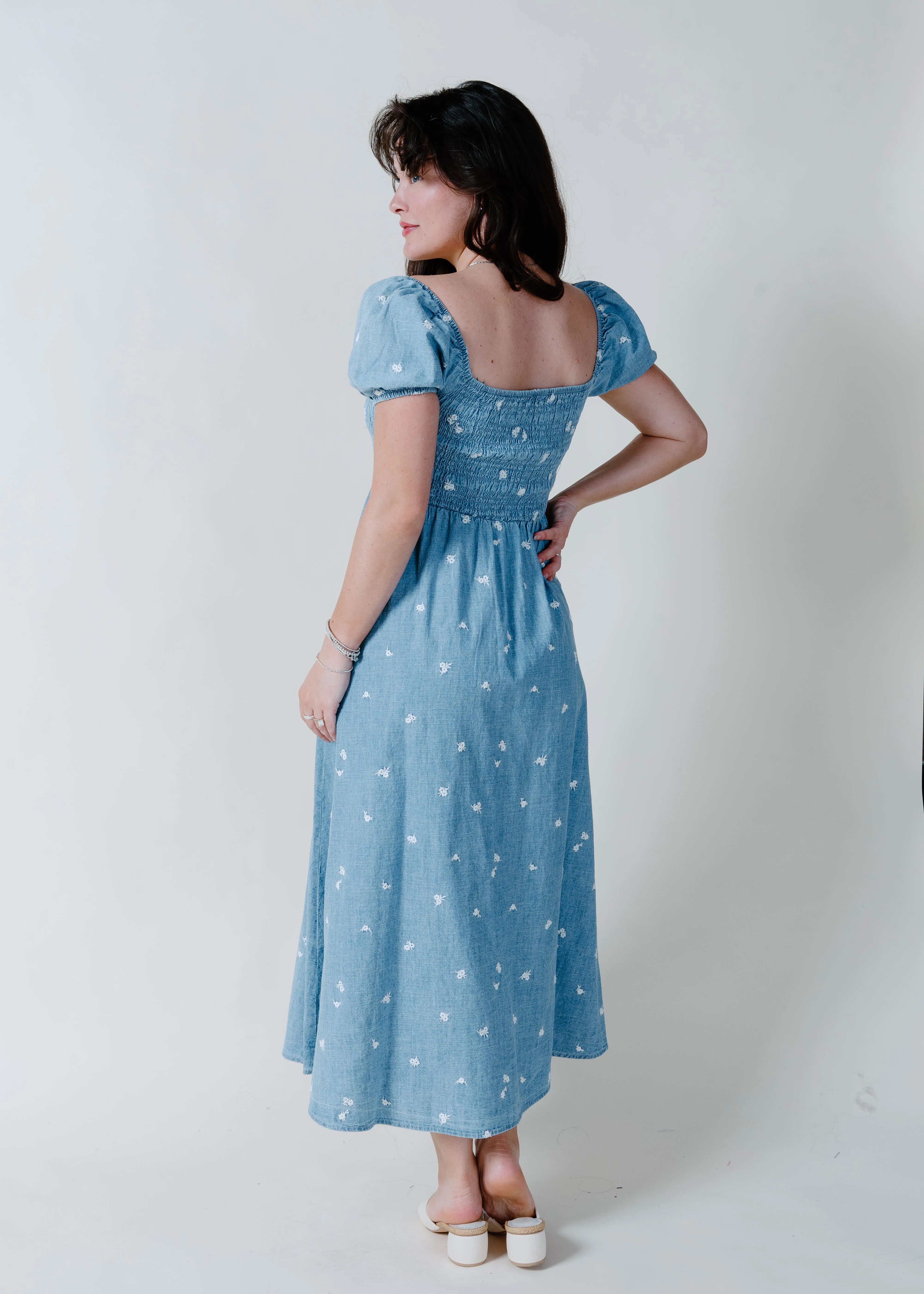 The Daisy Denim Maxi Dress sold by Vinnie Louise product image thumbnail 4