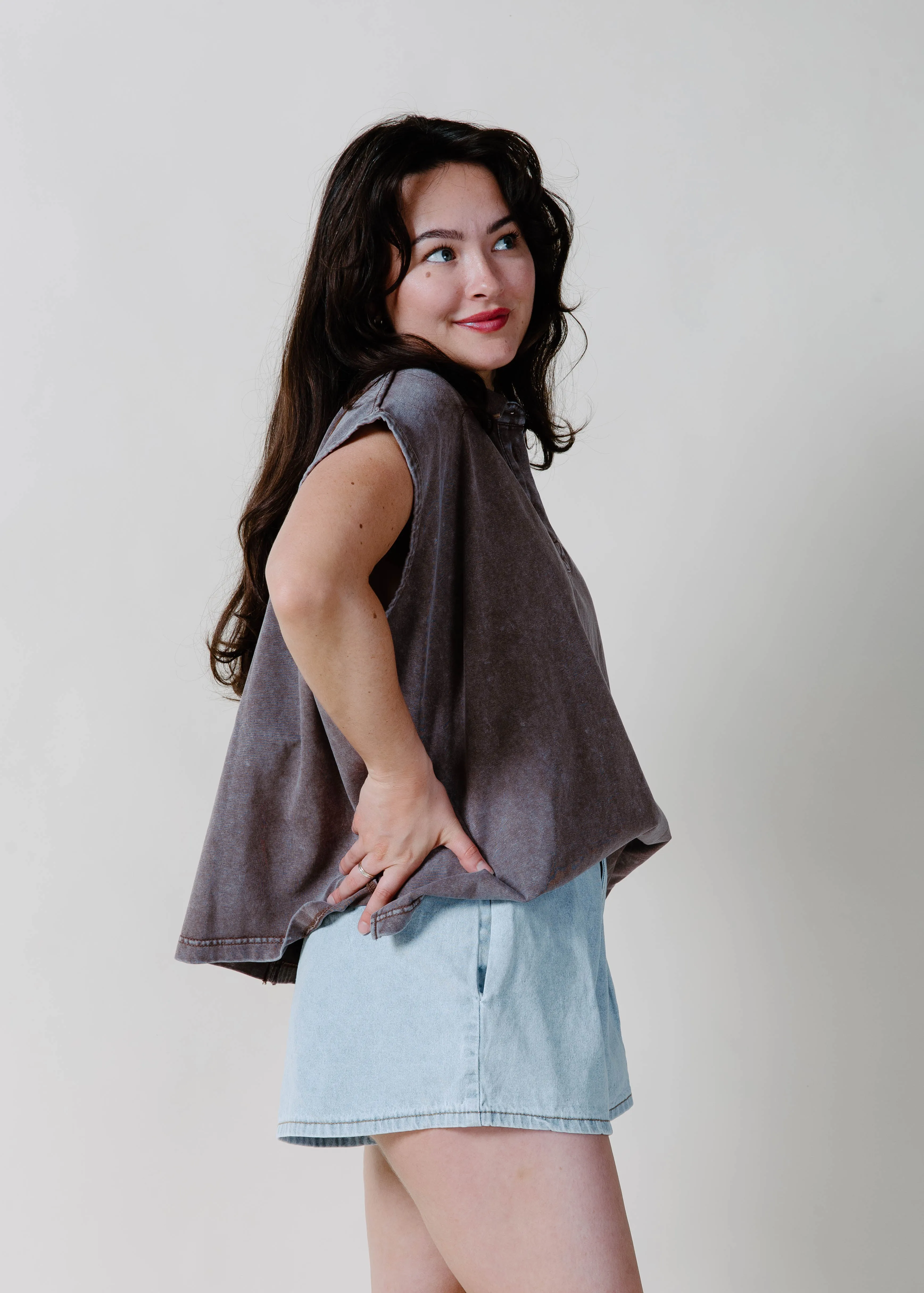 Ronnie Top - Mocha sold by Vinnie Louise product image thumbnail 3