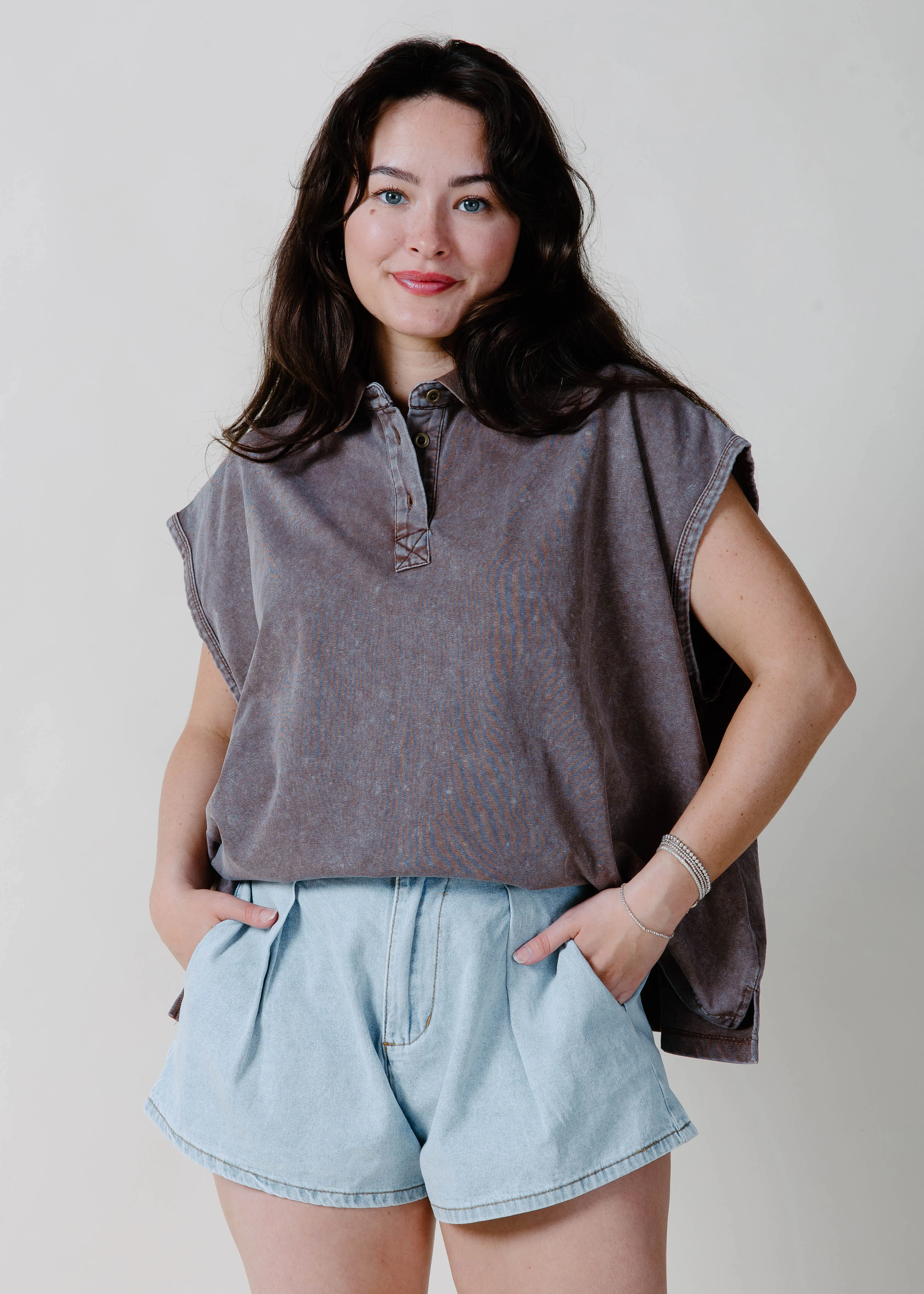 Ronnie Top - Mocha sold by Vinnie Louise product image thumbnail 2