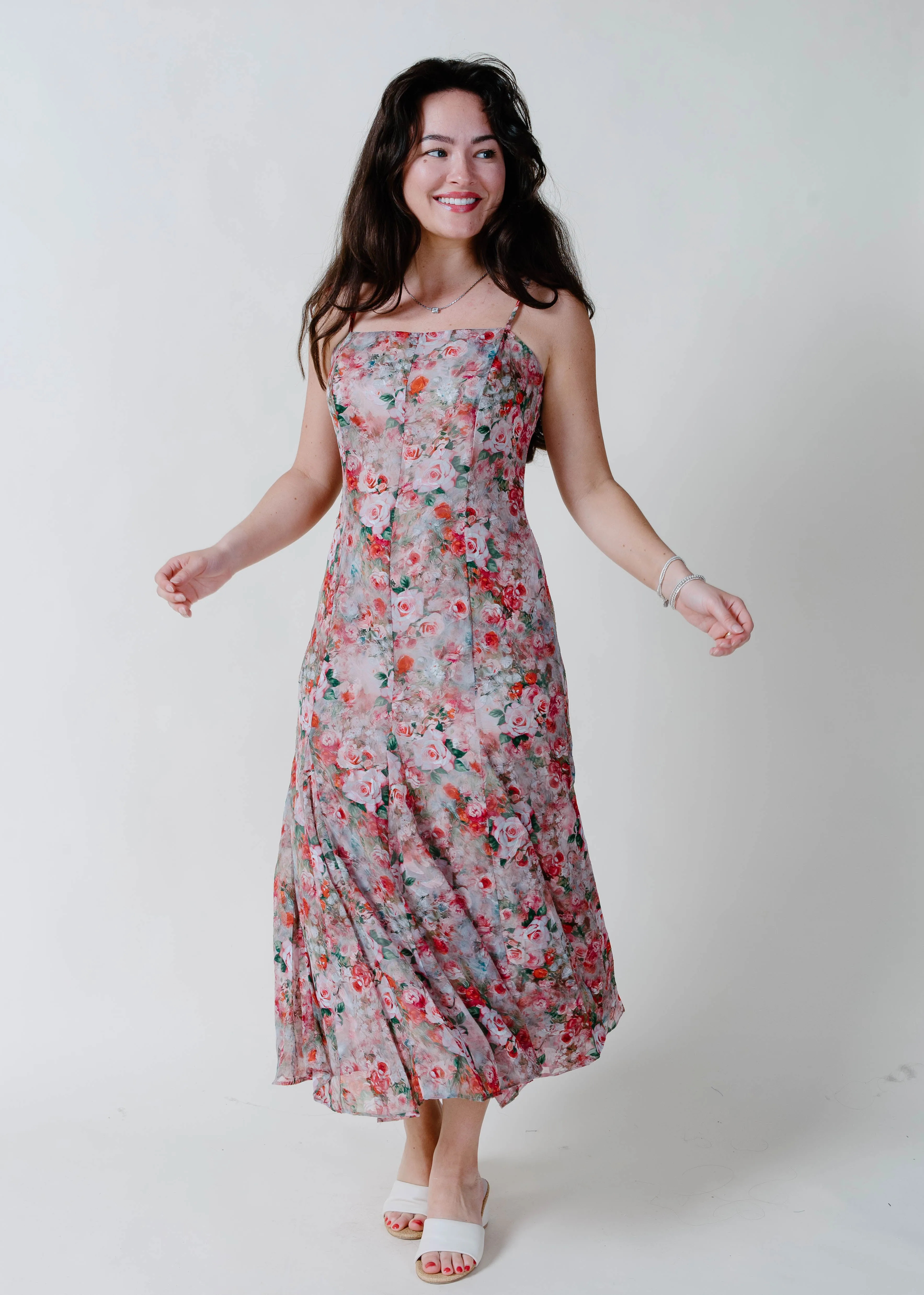 The Eloise Floral Midi Dress sold by Vinnie Louise