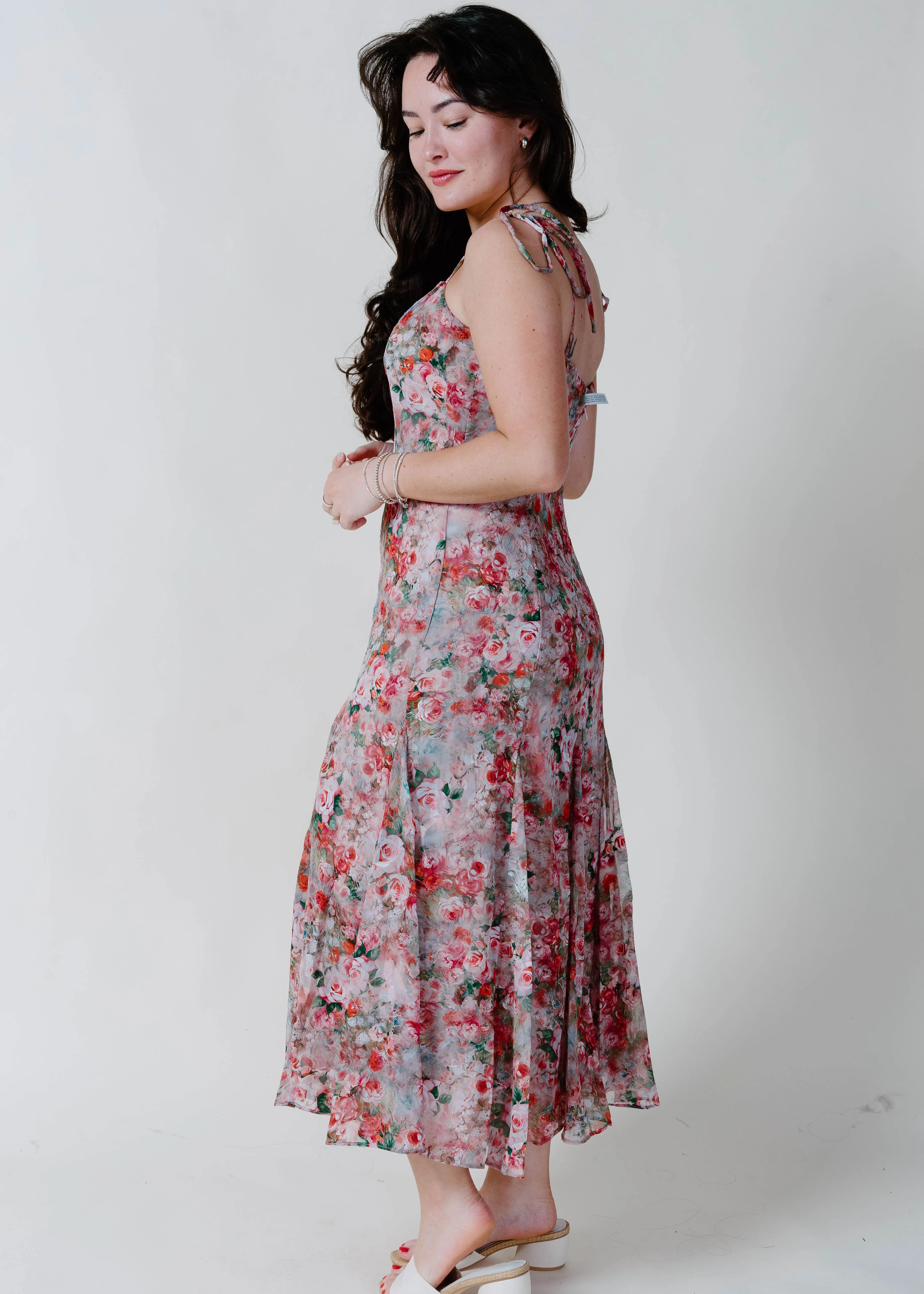 The Eloise Floral Midi Dress sold by Vinnie Louise product image thumbnail 5