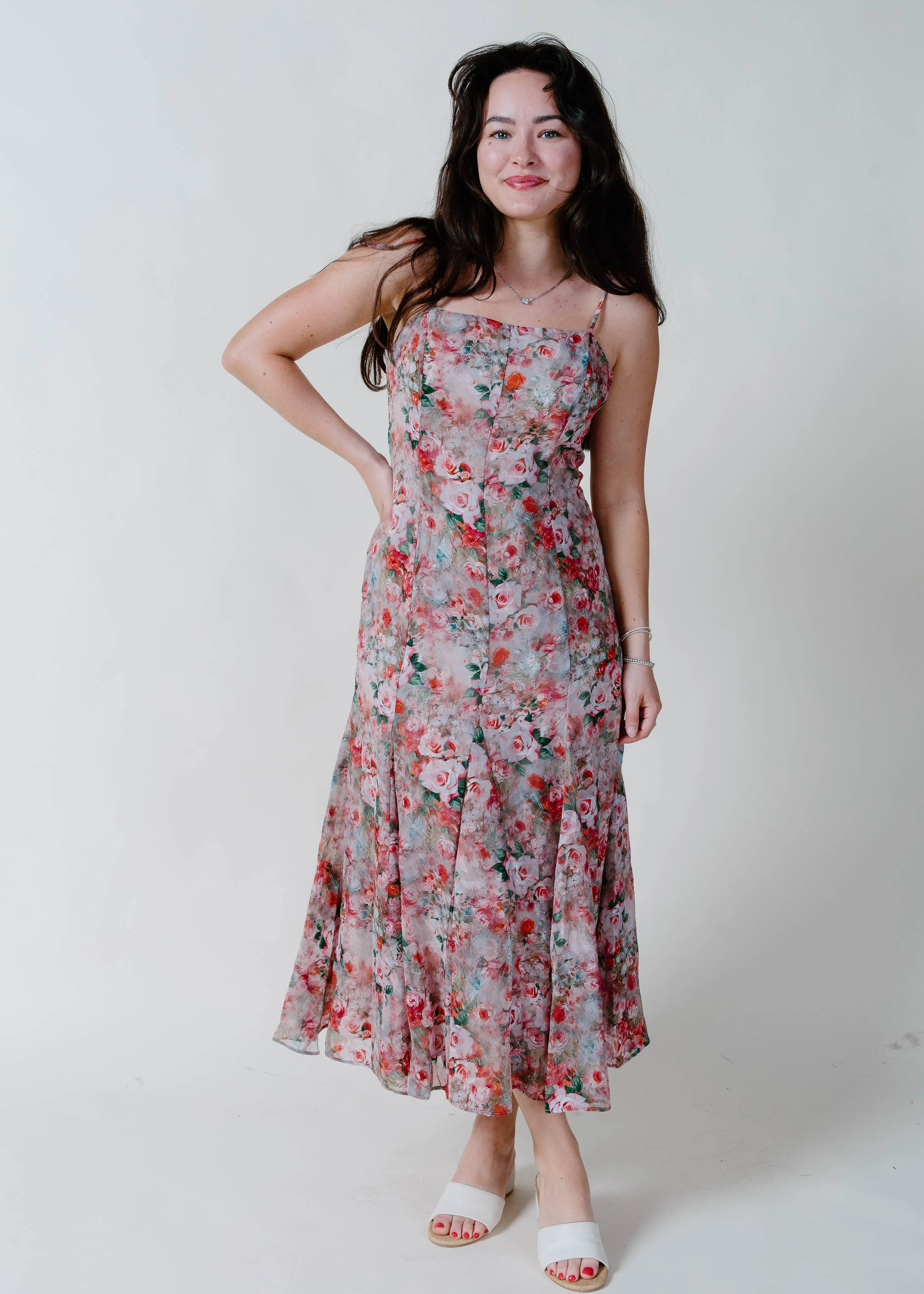 The Eloise Floral Midi Dress sold by Vinnie Louise product image thumbnail 3