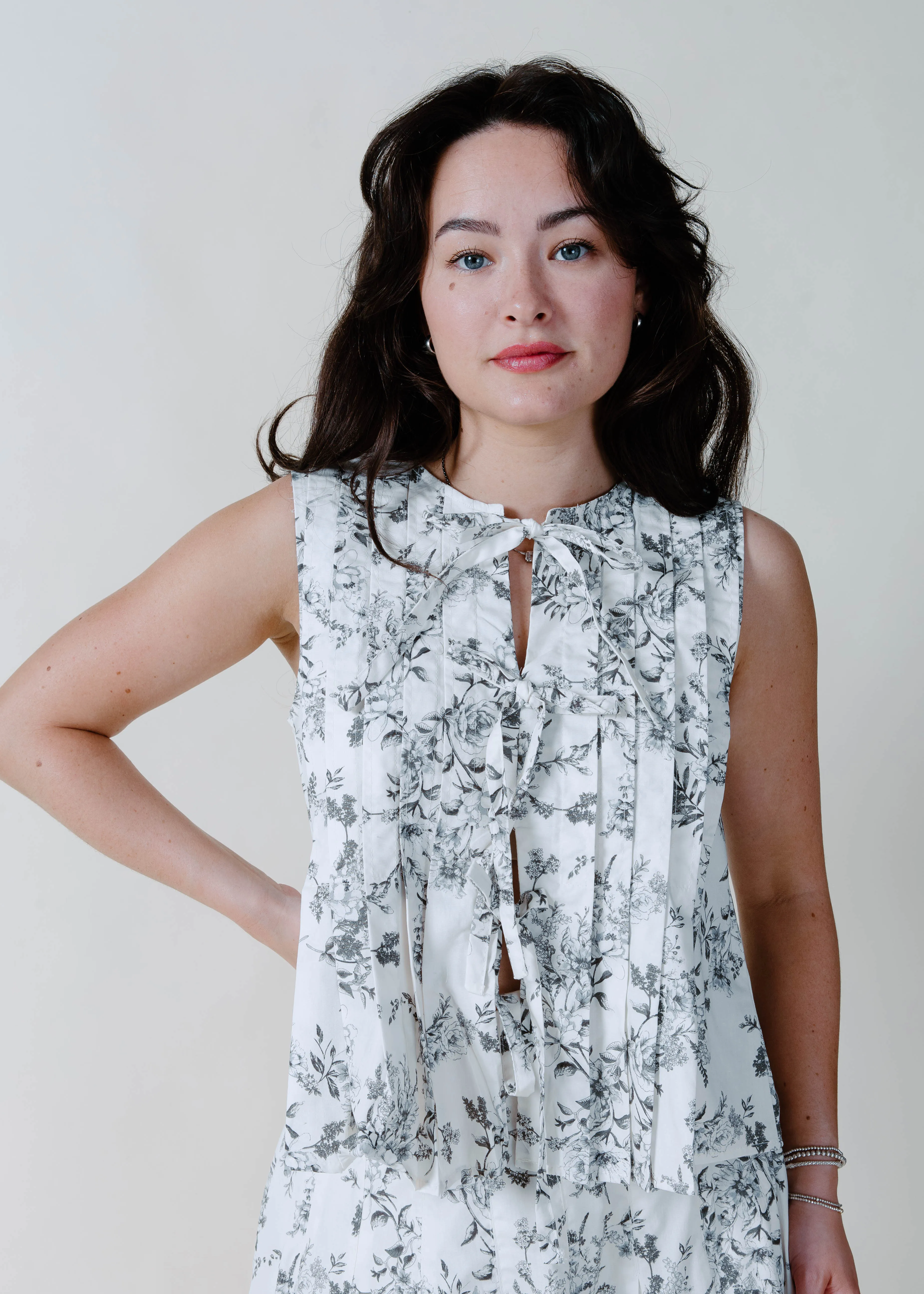 The Tara Front Tie Top sold by Vinnie Louise product image thumbnail 2