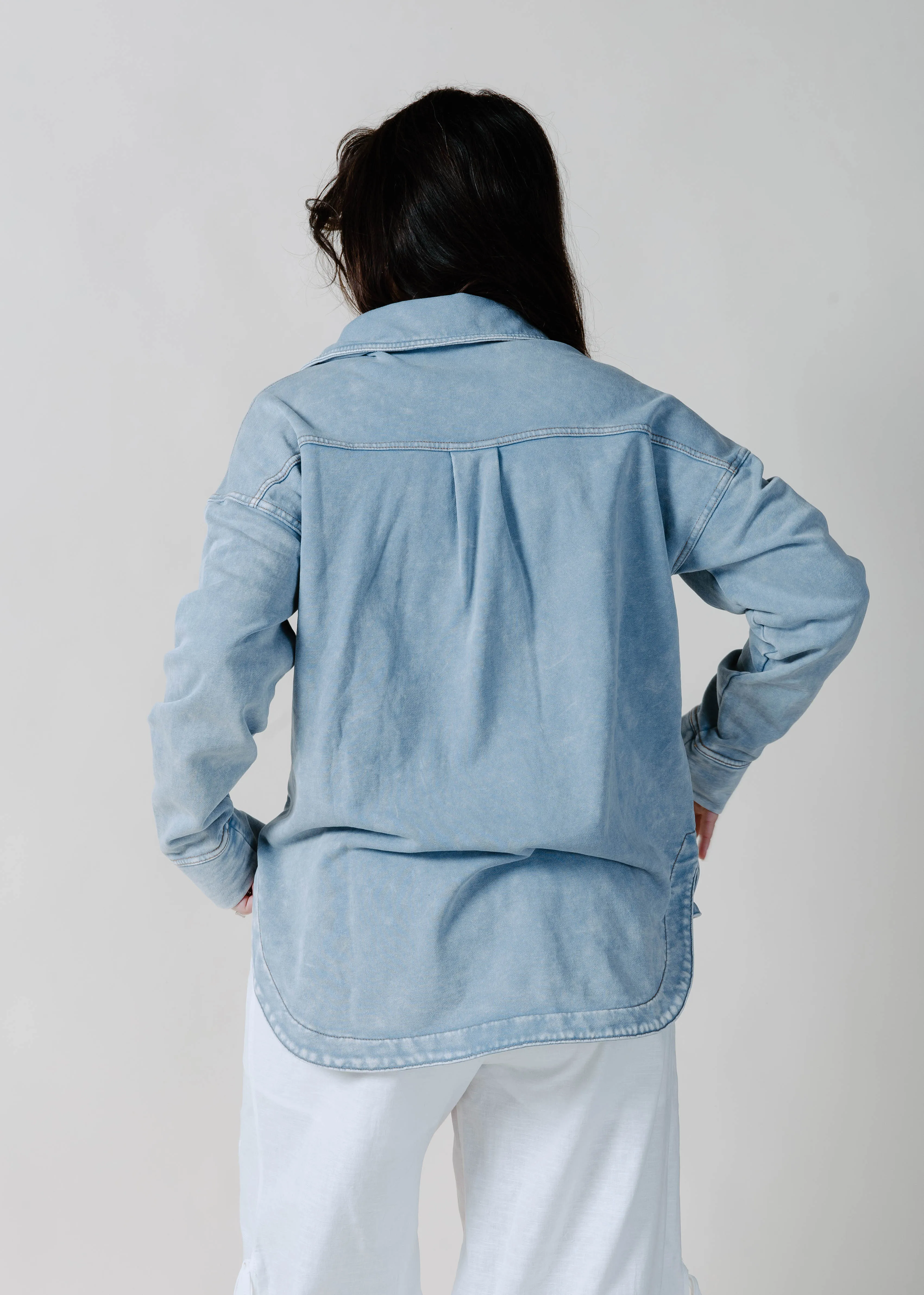 The Maralyn Denim Top - Light Blue sold by Vinnie Louise product image thumbnail 3