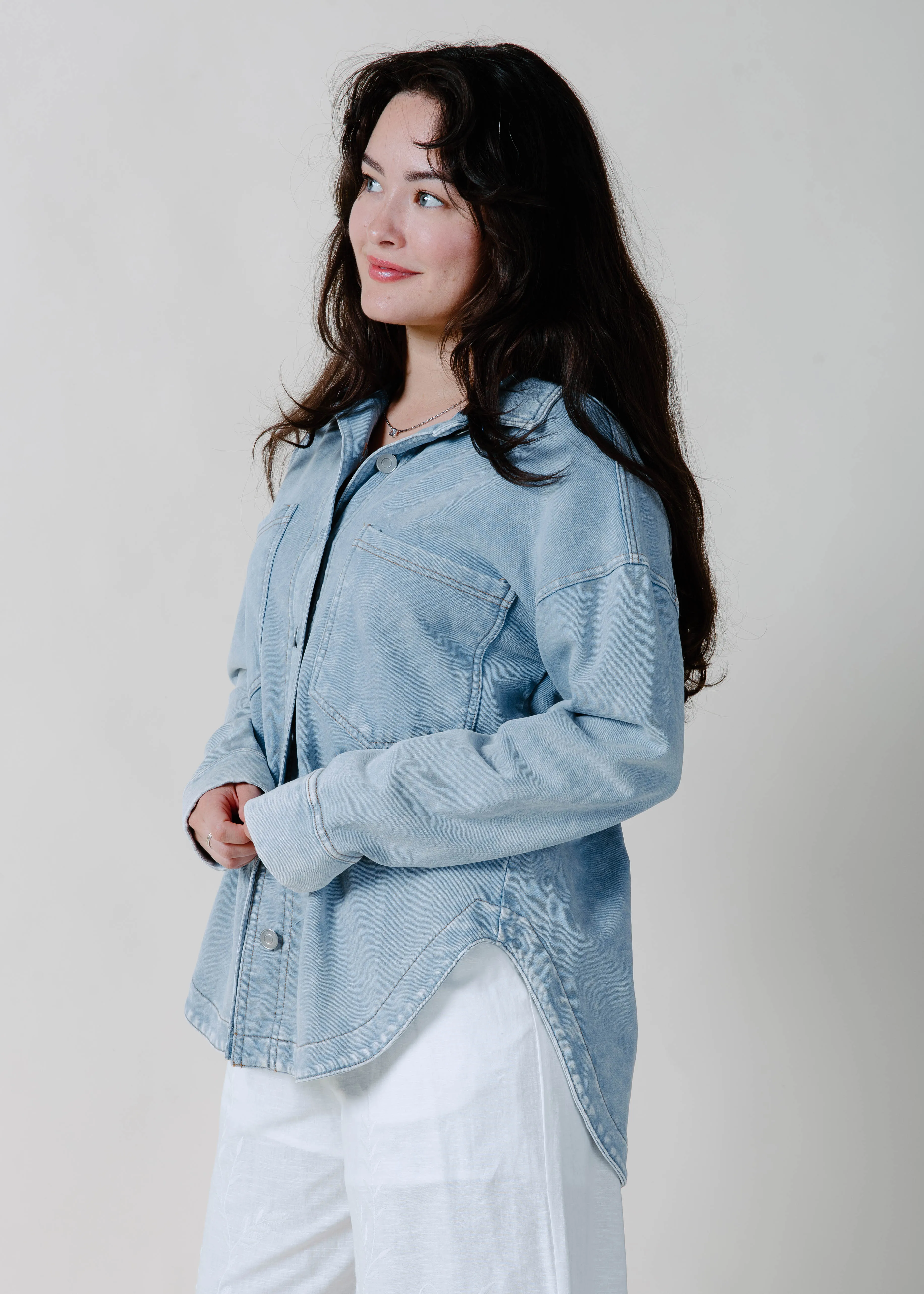 The Maralyn Denim Top - Light Blue sold by Vinnie Louise product image thumbnail 4