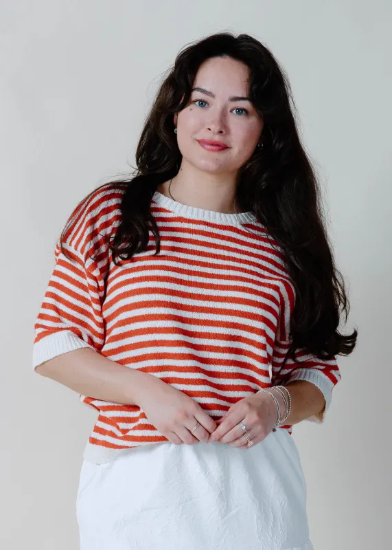 Carolyn Knit Sweater - Red made by Blu Pepper