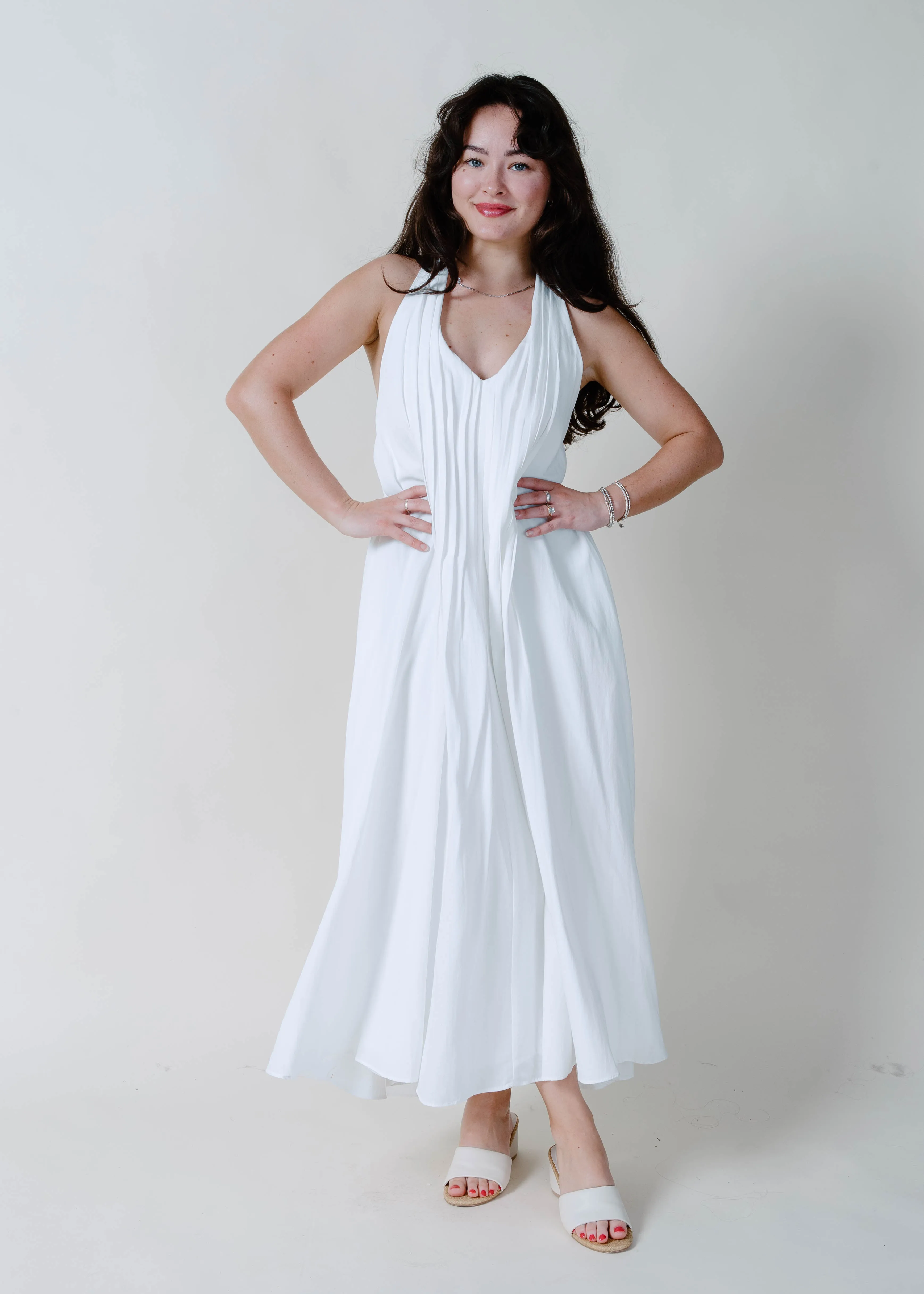 Say Yes Halter Midi Dress sold by Vinnie Louise