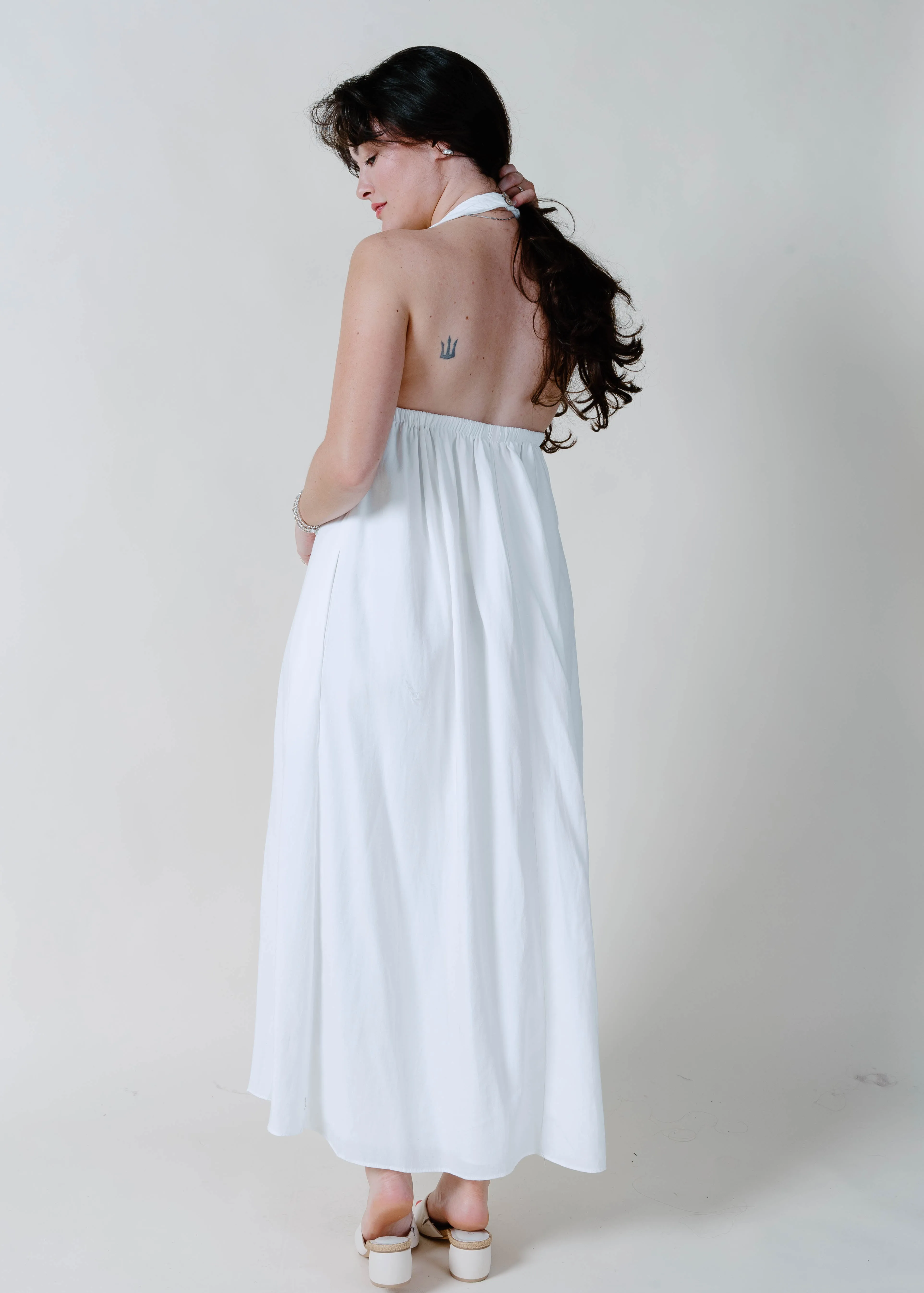 Say Yes Halter Midi Dress sold by Vinnie Louise product image thumbnail 4
