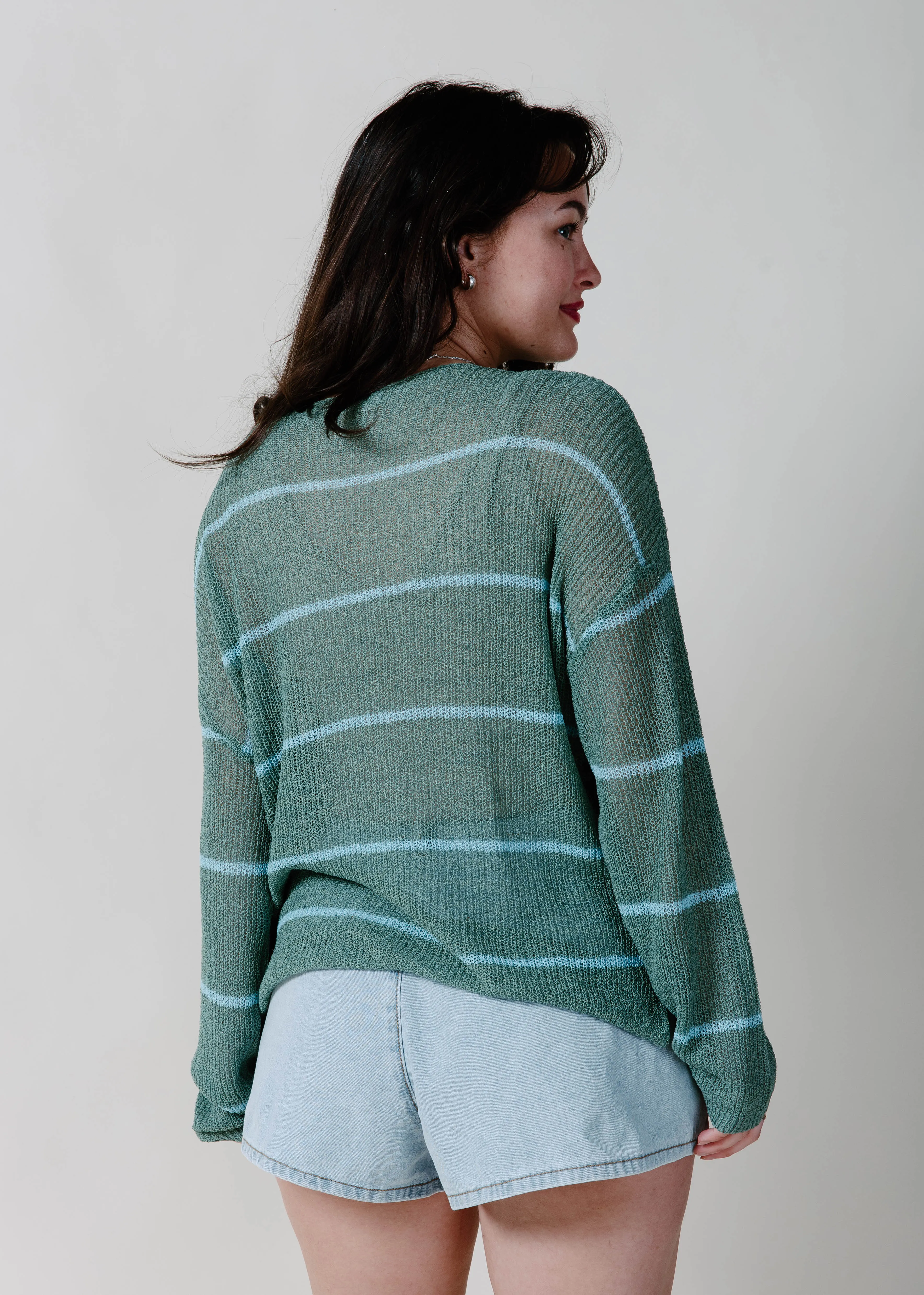The Postcard Lightweight Sweater - Pine sold by Vinnie Louise product image thumbnail 5