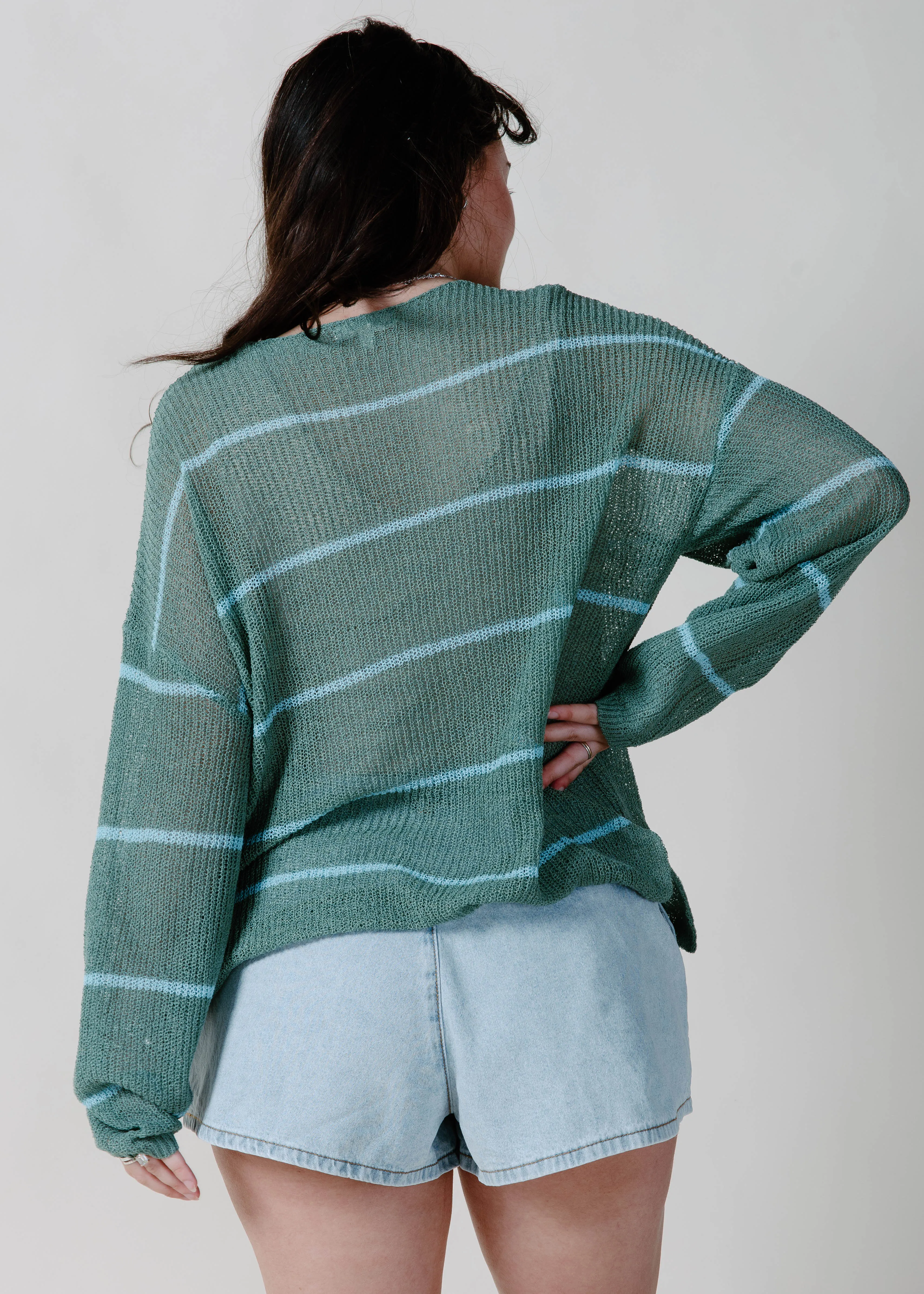 The Postcard Lightweight Sweater - Pine sold by Vinnie Louise product image thumbnail 4