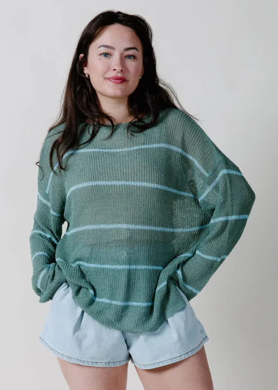 The Postcard Lightweight Sweater - Pine made by Promesa