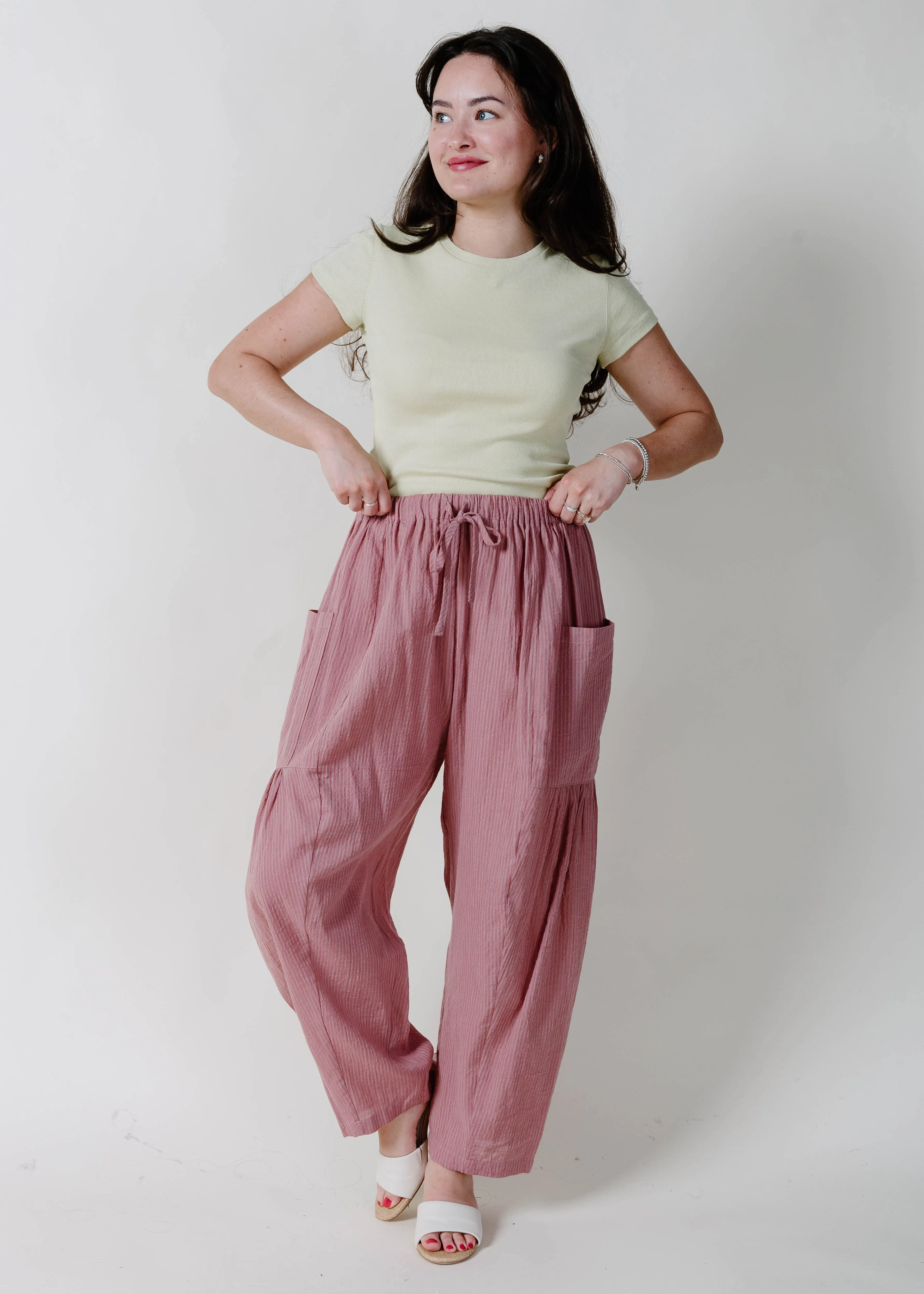 The Hudson Pants - Mauve sold by Vinnie Louise
