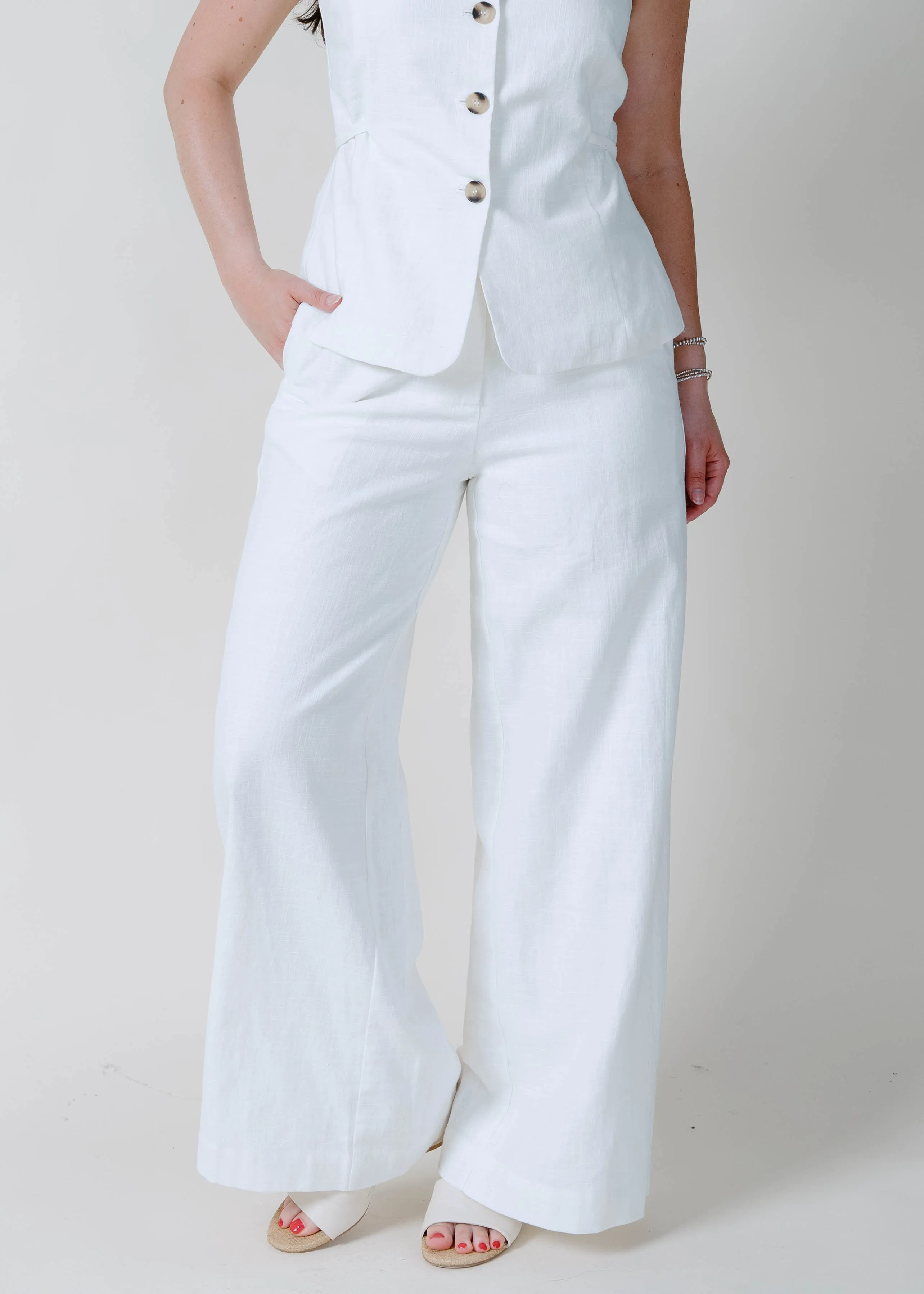 The Milo Pants - White sold by Vinnie Louise product image thumbnail 2