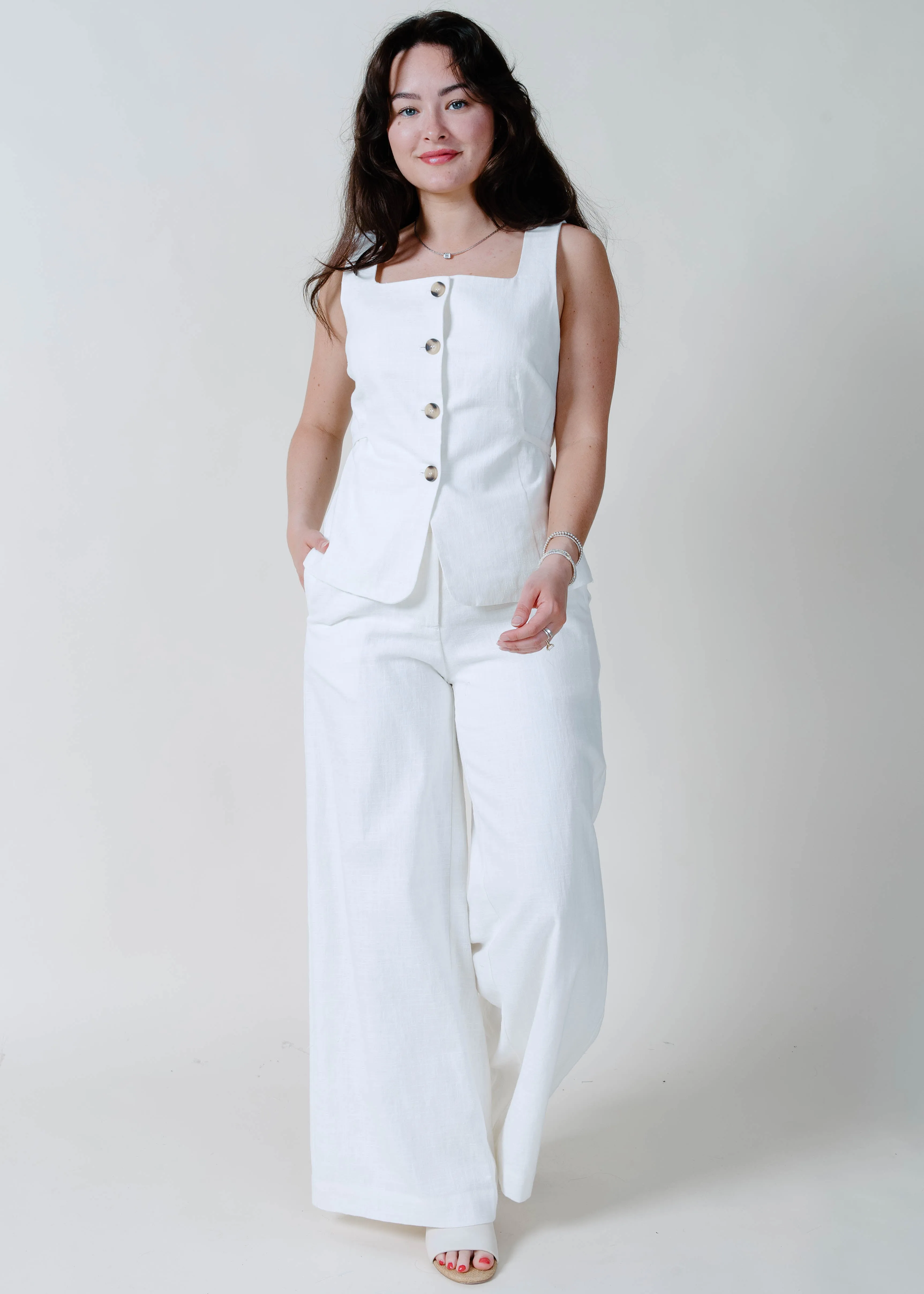 The Milo Top - White sold by Vinnie Louise