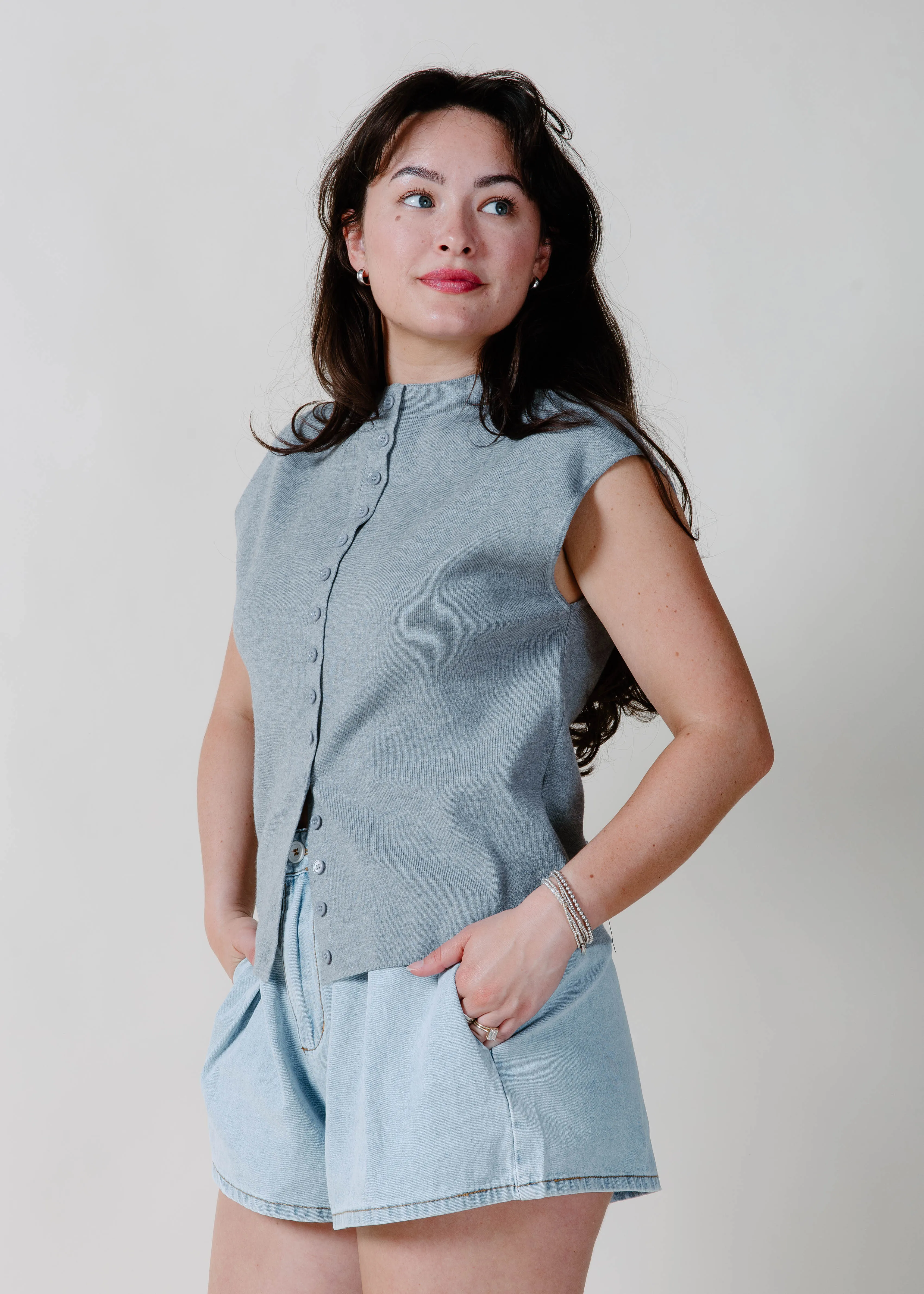 The Kenny Top - Heather Grey sold by Vinnie Louise product image thumbnail 4