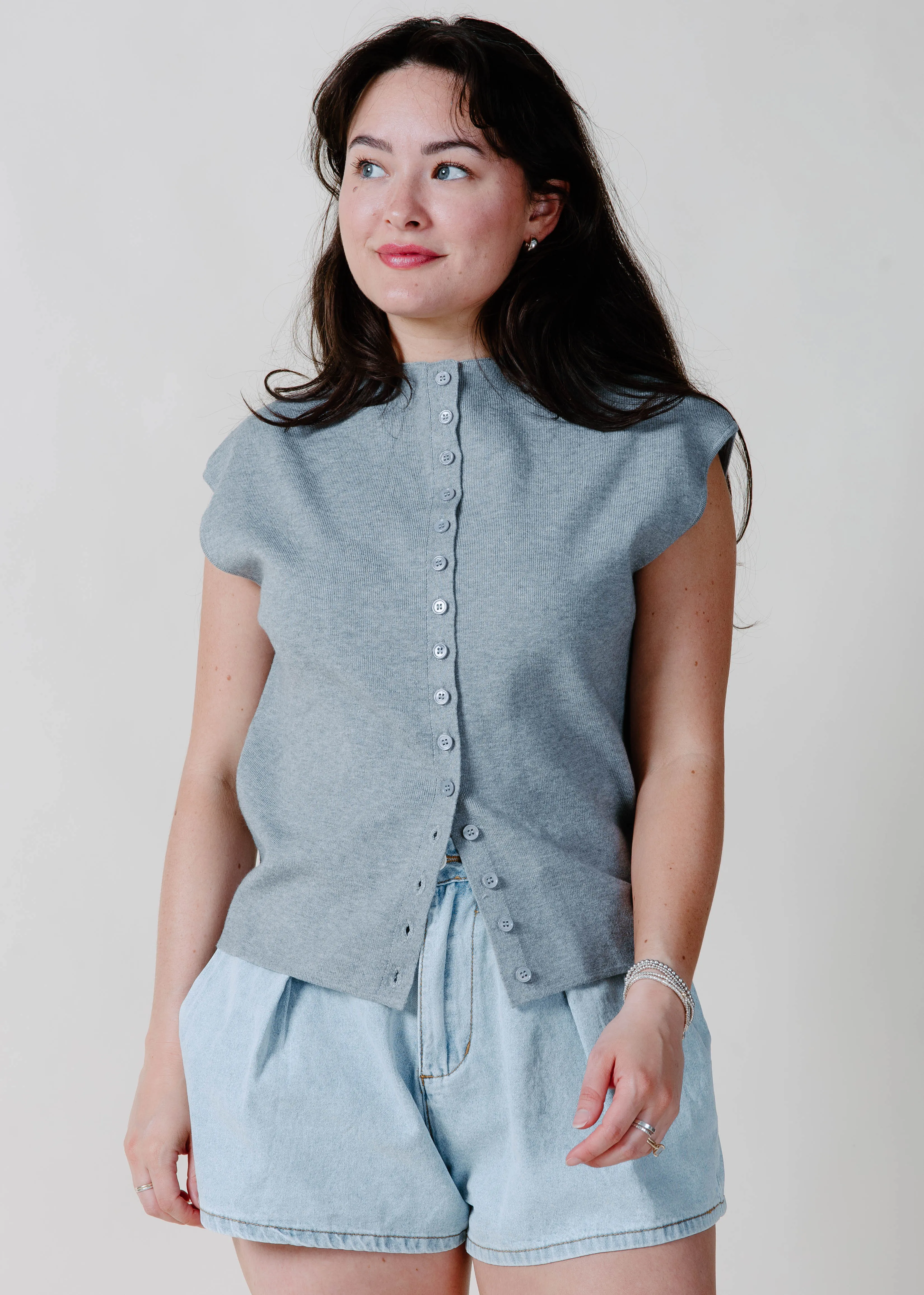 The Kenny Top - Heather Grey sold by Vinnie Louise product image thumbnail 3
