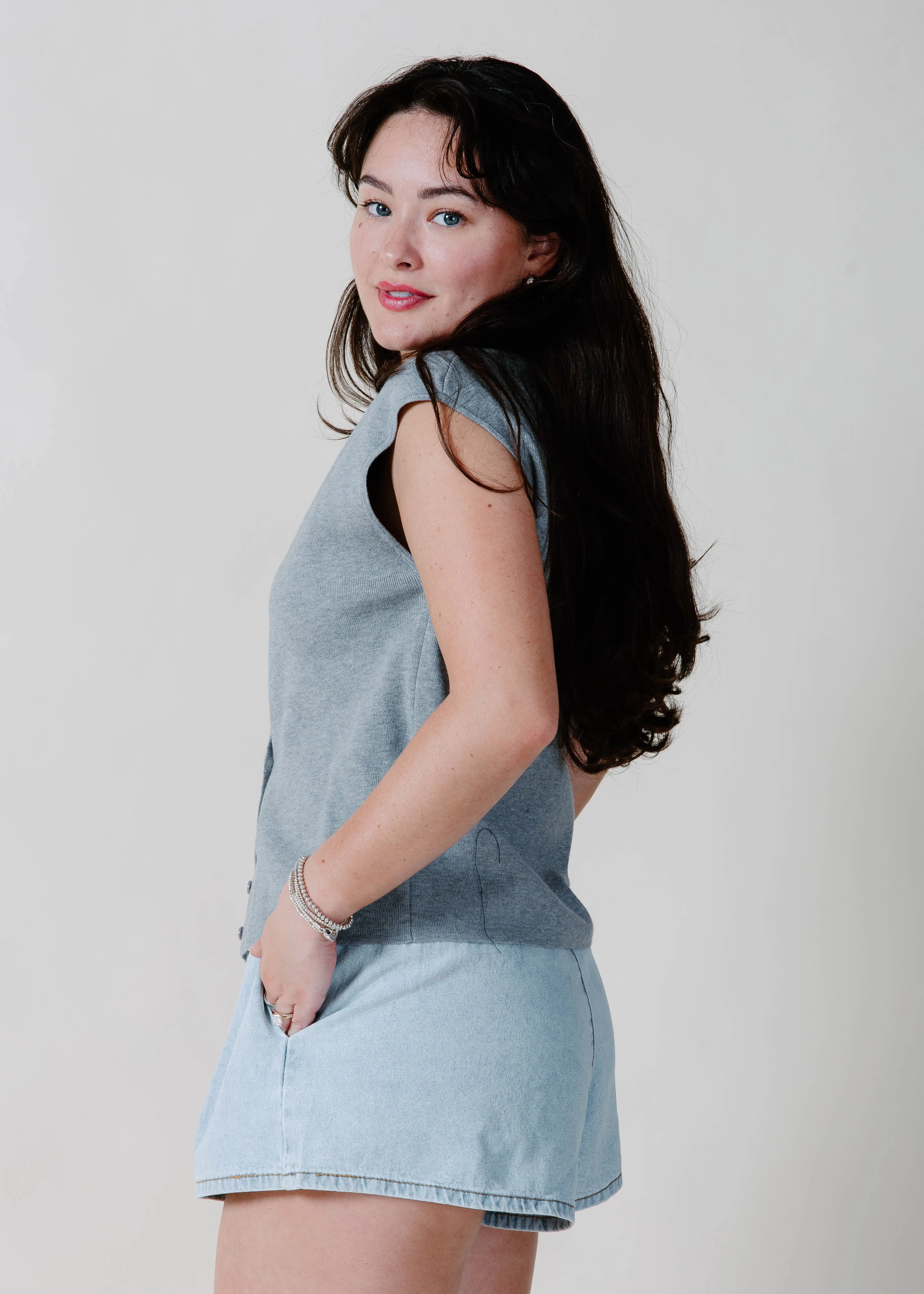 The Kenny Top - Heather Grey sold by Vinnie Louise product image thumbnail 2