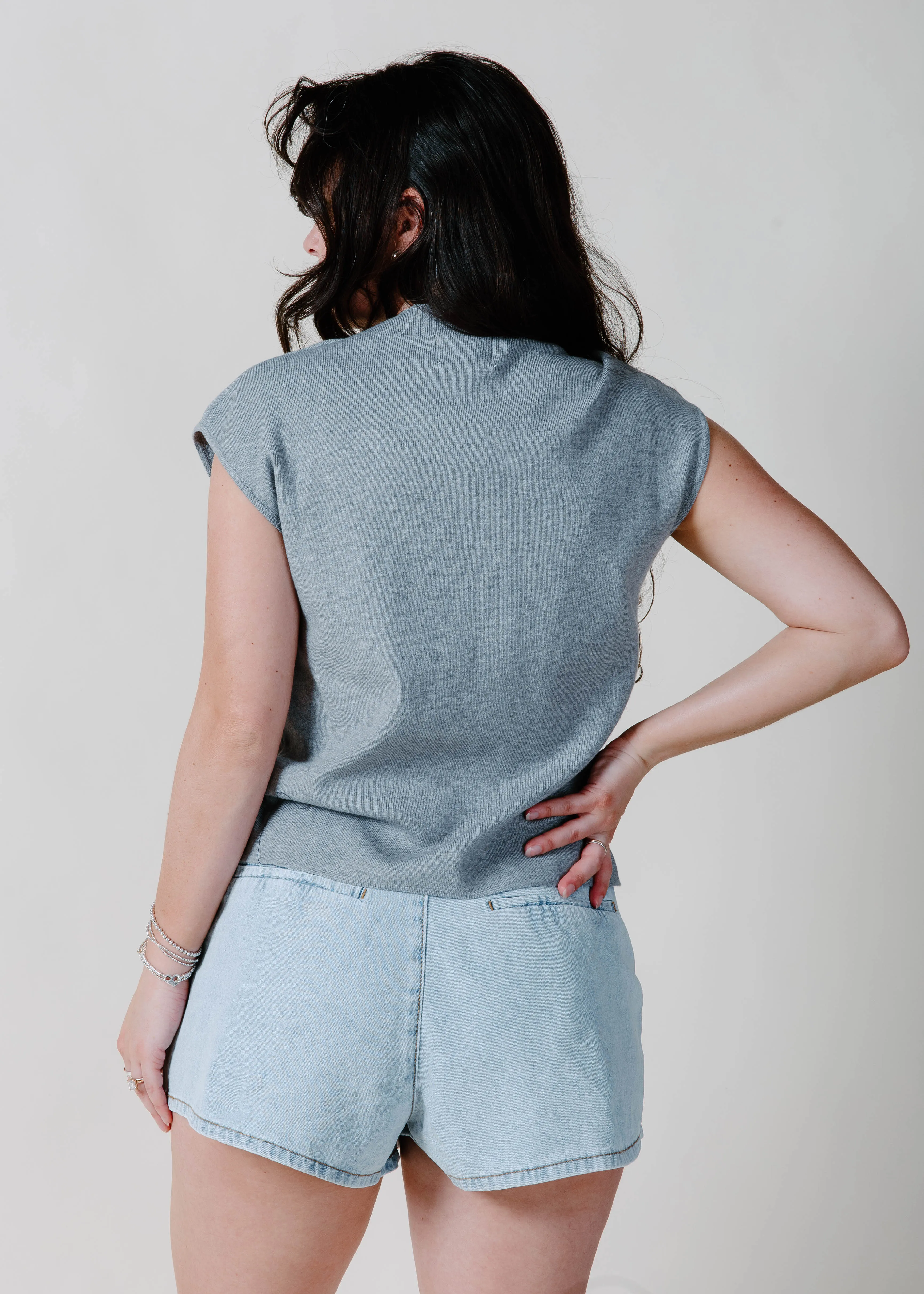 The Kenny Top - Heather Grey sold by Vinnie Louise product image thumbnail 5