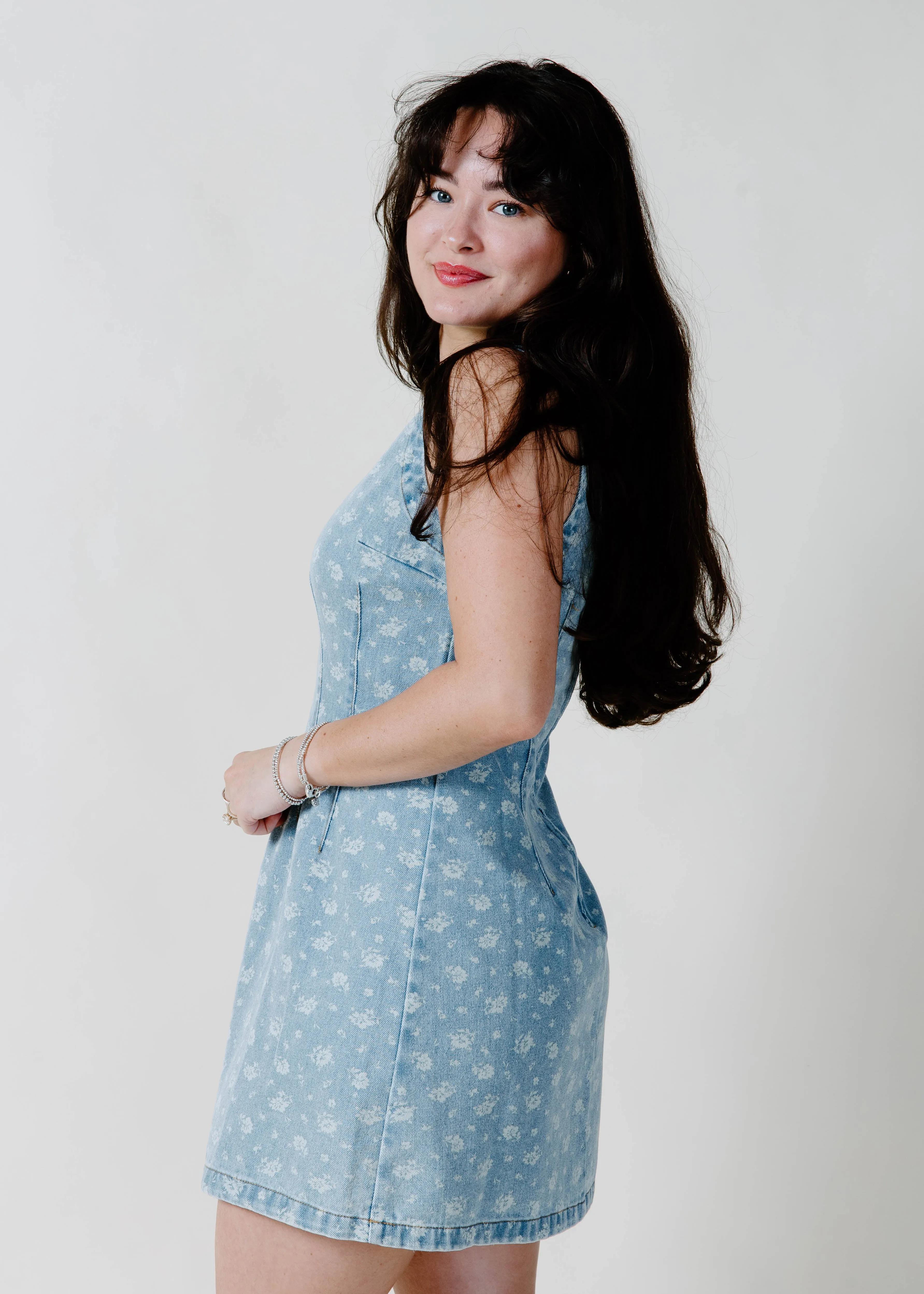 Maizy Denim Mini Dress sold by Vinnie Louise product image thumbnail 4