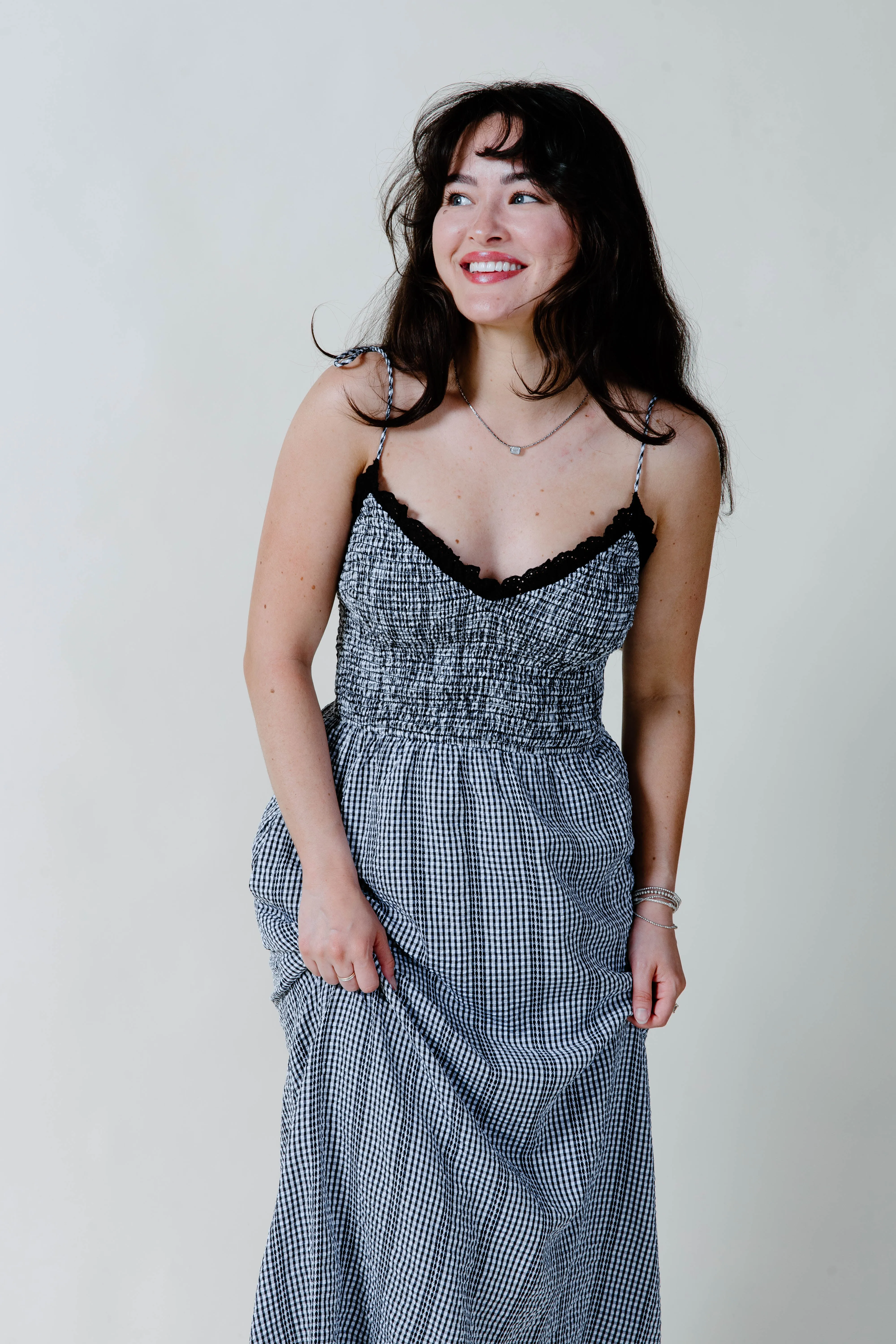The Montana Gingham Midi Dress sold by Vinnie Louise product image thumbnail 4