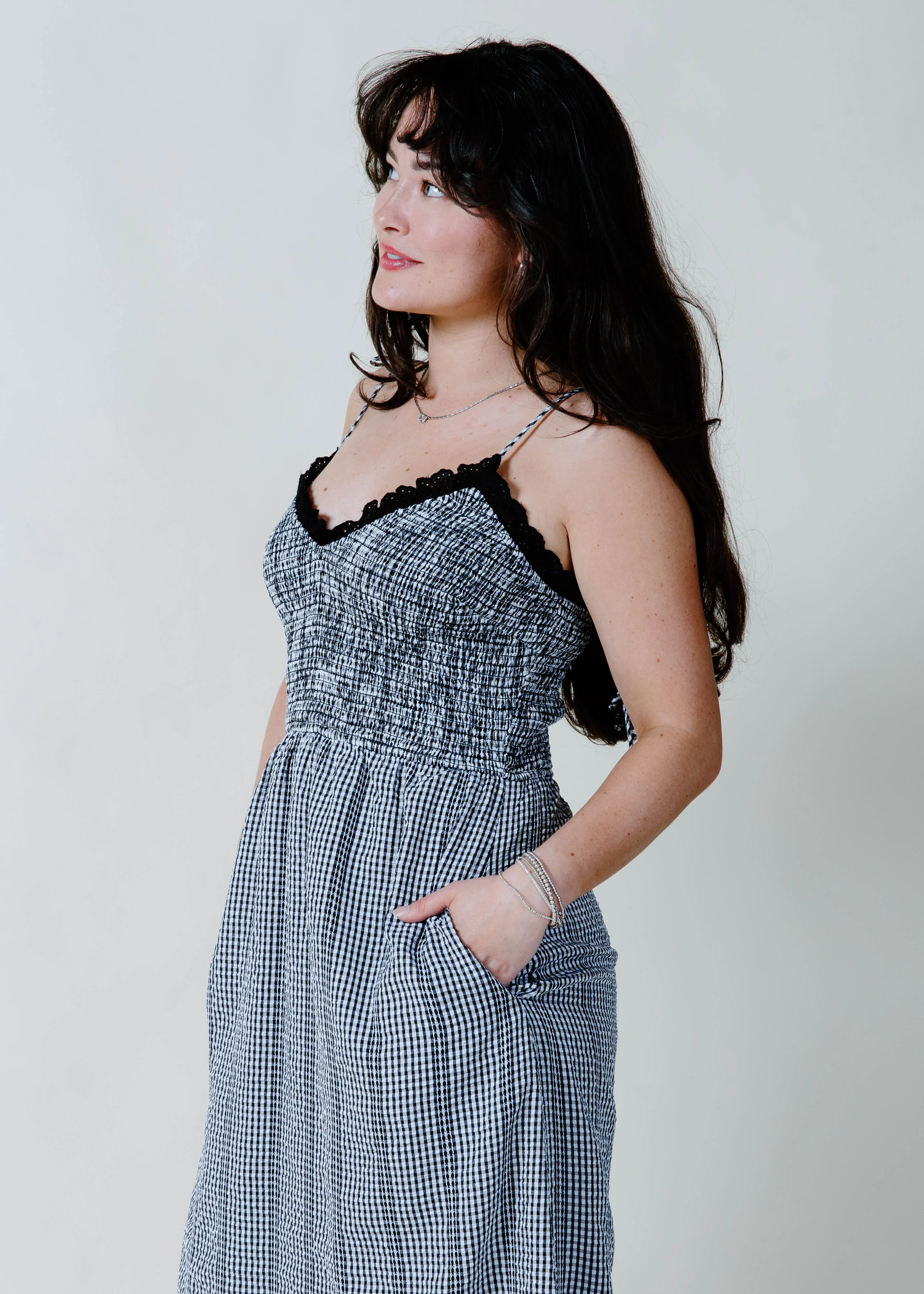 The Montana Gingham Midi Dress sold by Vinnie Louise product image thumbnail 5