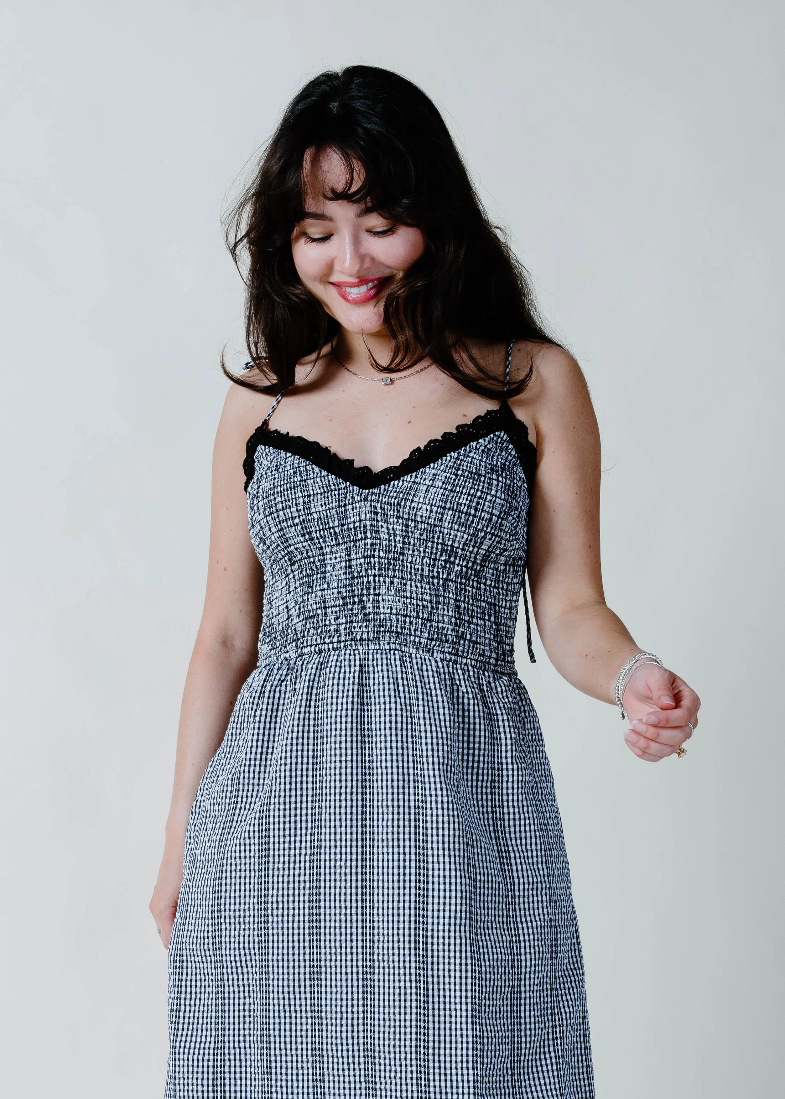The Montana Gingham Midi Dress sold by Vinnie Louise product image thumbnail 2