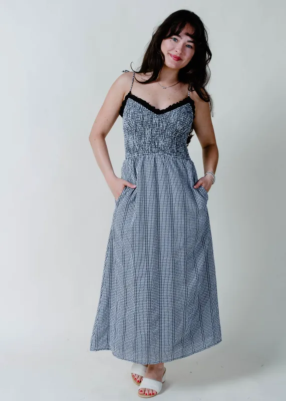 The Montana Gingham Midi Dress made by lovestitch