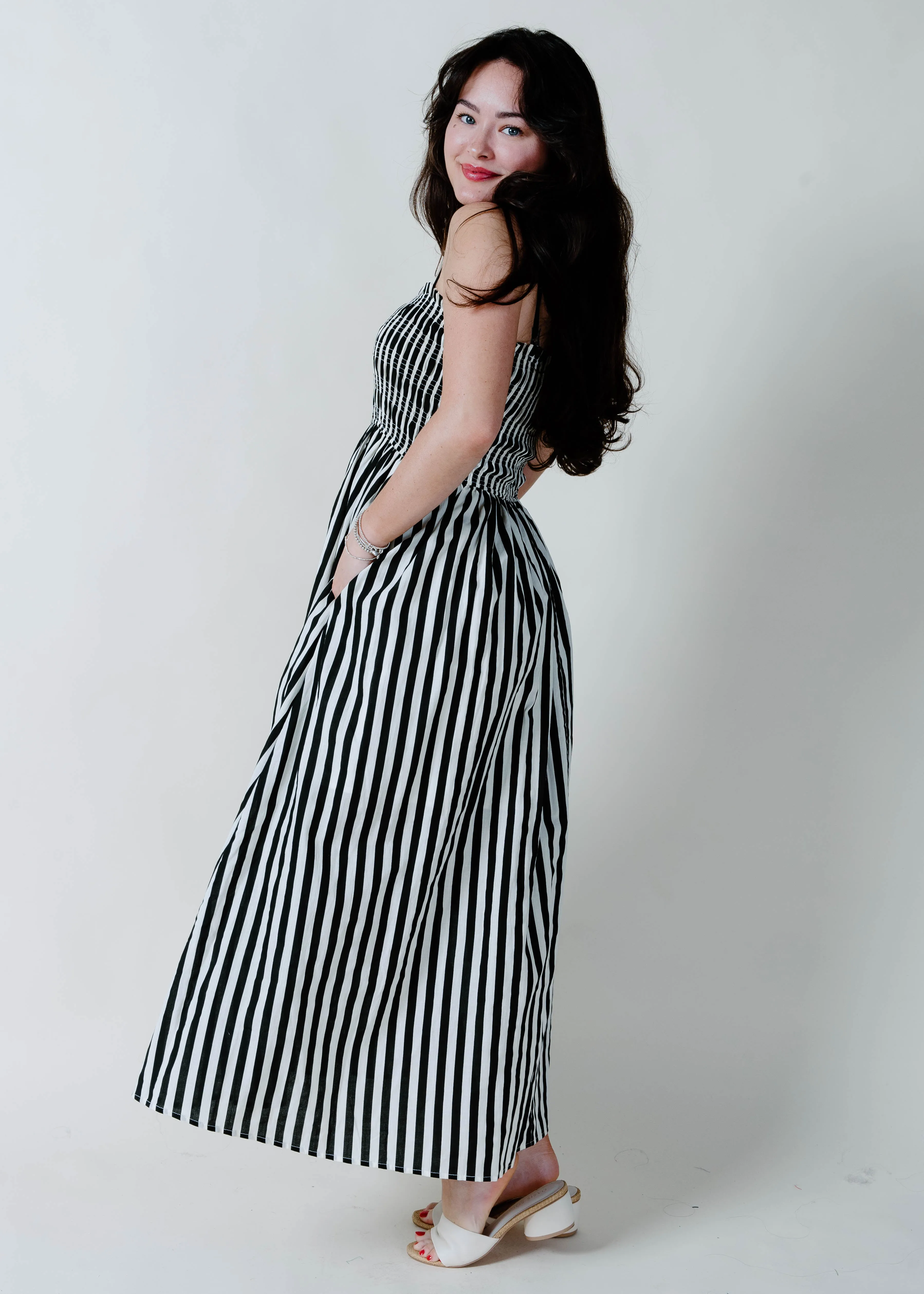 The Rowan Striped Midi Dress sold by Vinnie Louise product image thumbnail 3