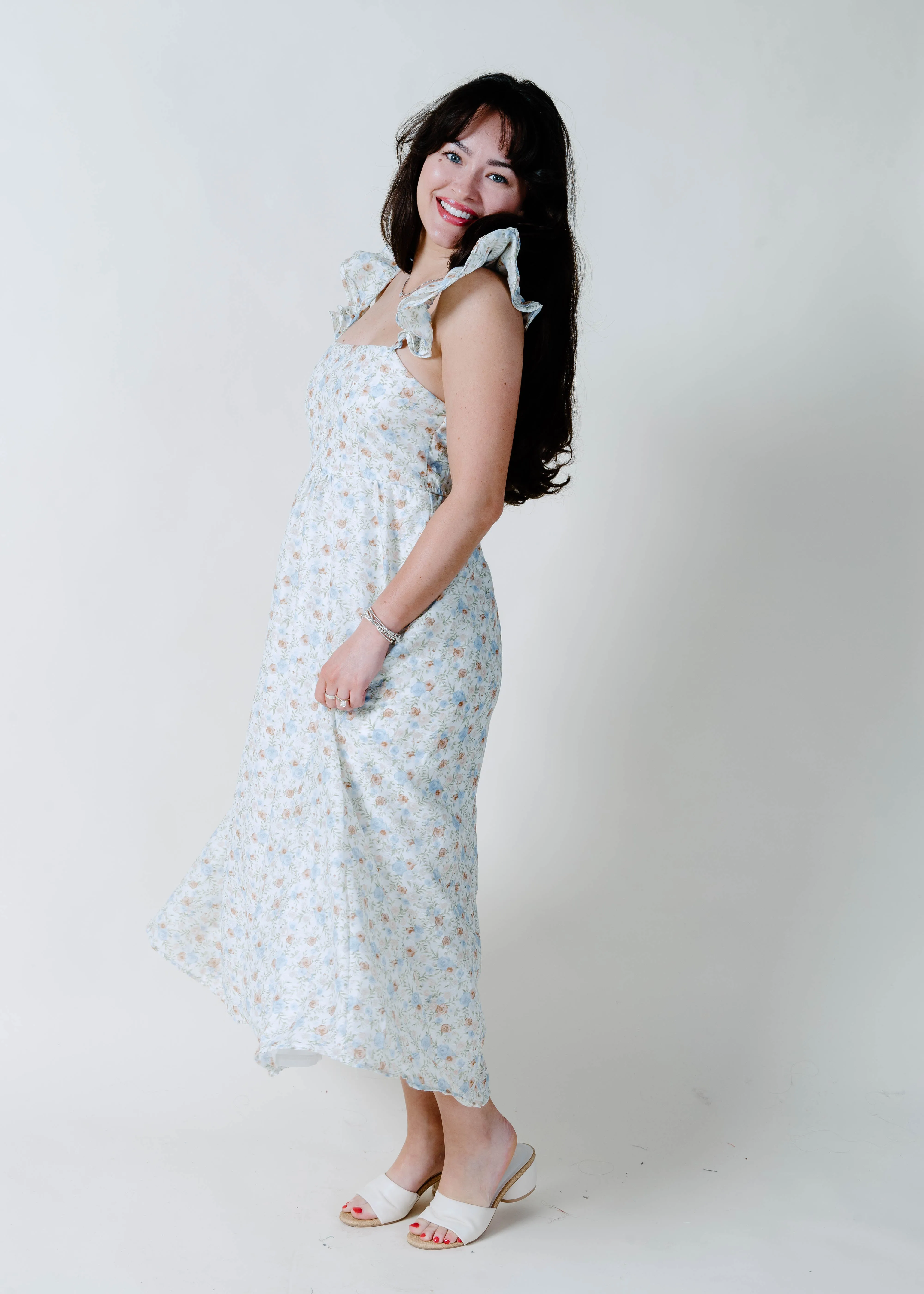 The Amara Midi Dress - Ivory sold by Vinnie Louise product image thumbnail 5