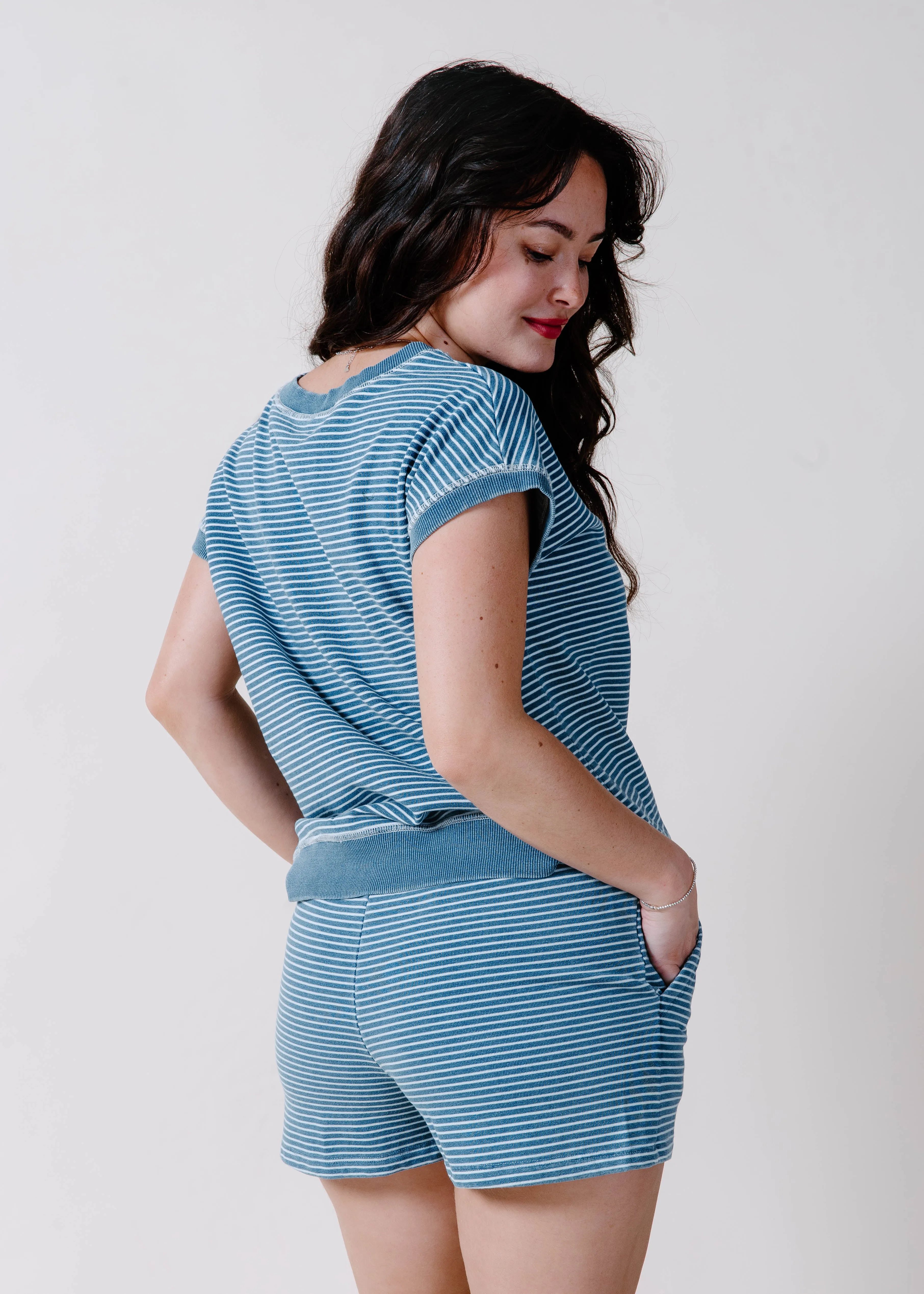 Xandra Striped Shorts sold by Vinnie Louise product image thumbnail 3