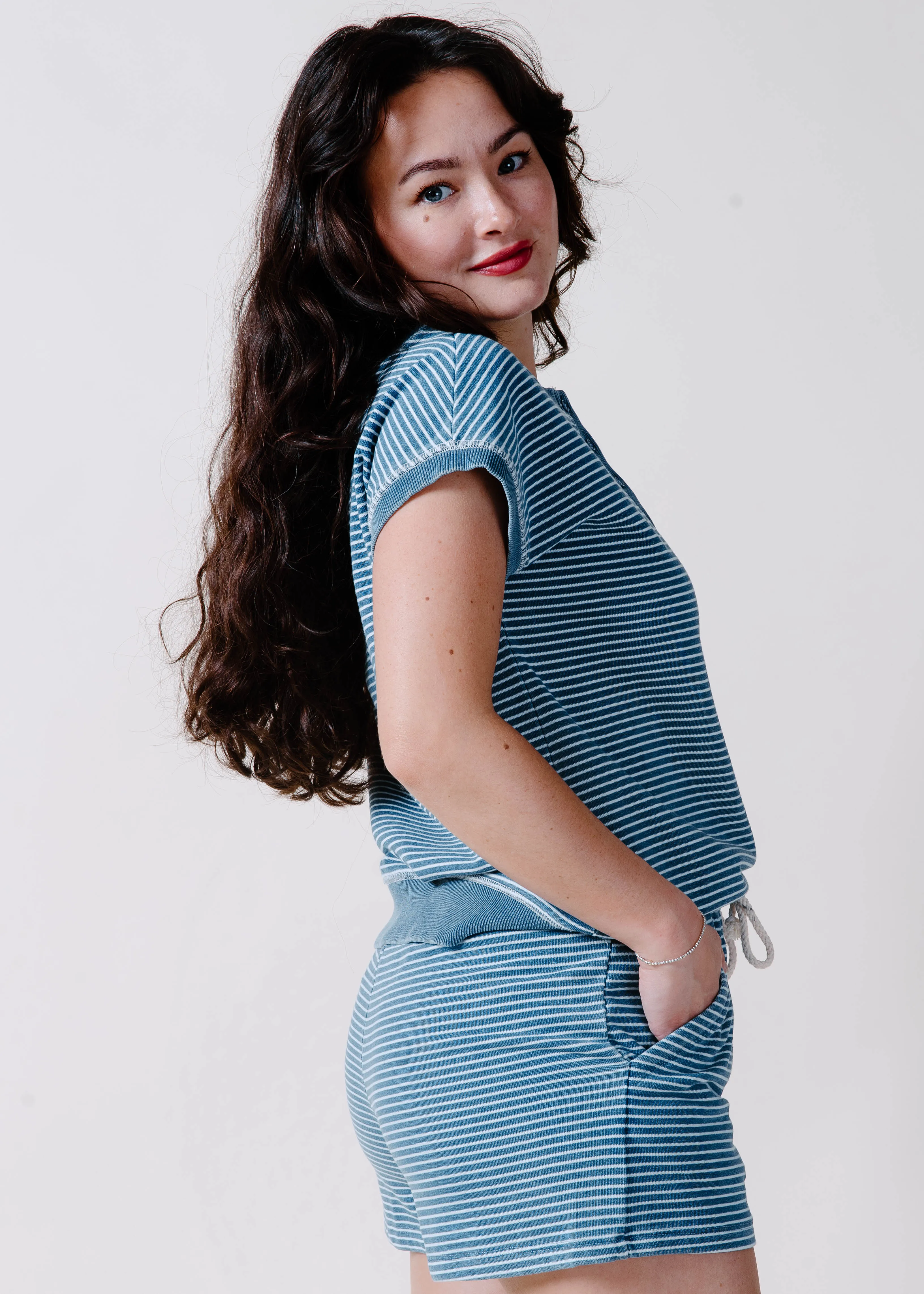 Xandra Striped Shorts sold by Vinnie Louise product image thumbnail 2